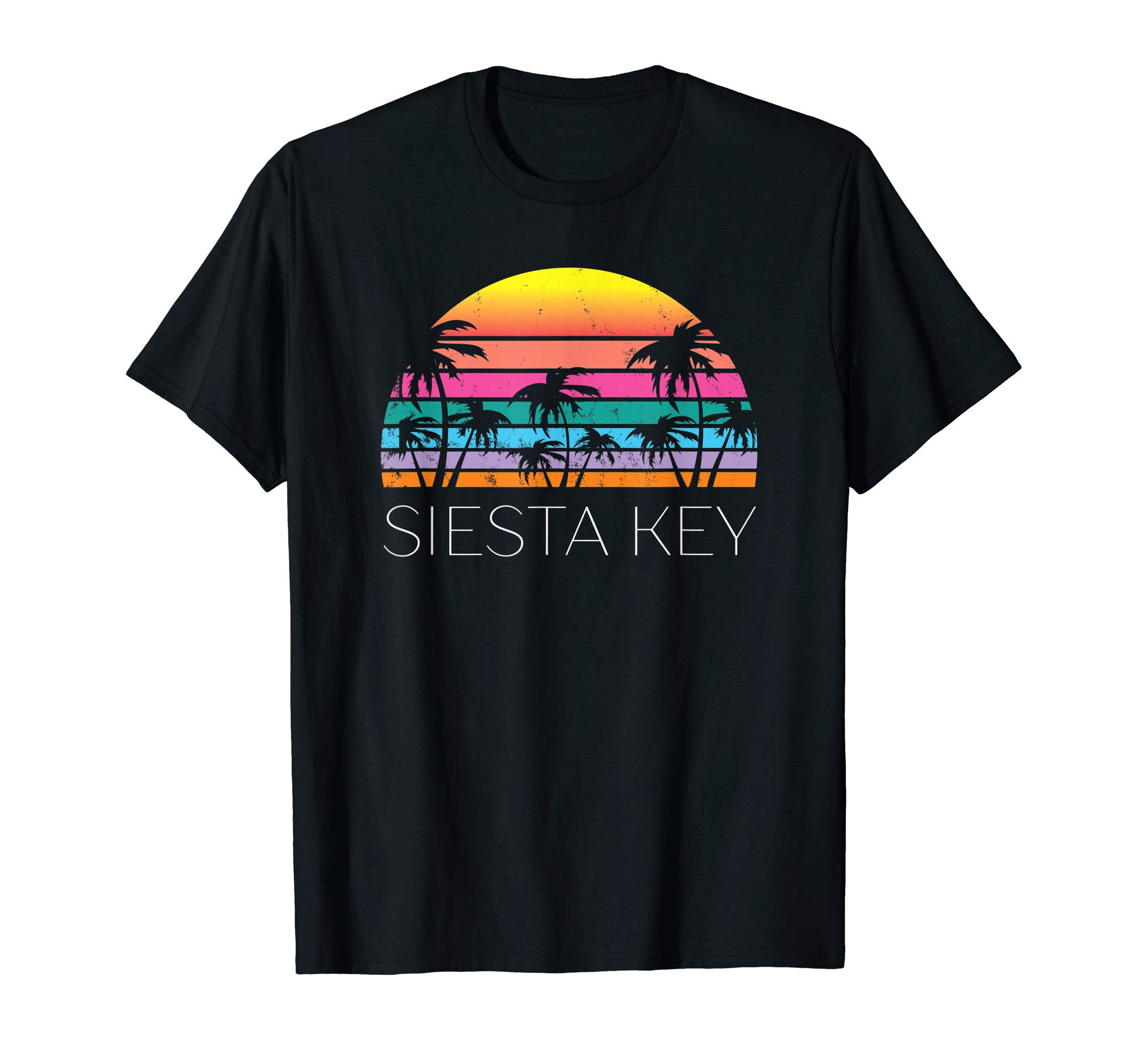 Siesta Key Florida Retro Beach Vacation Souvenir Summer West T-Shirt