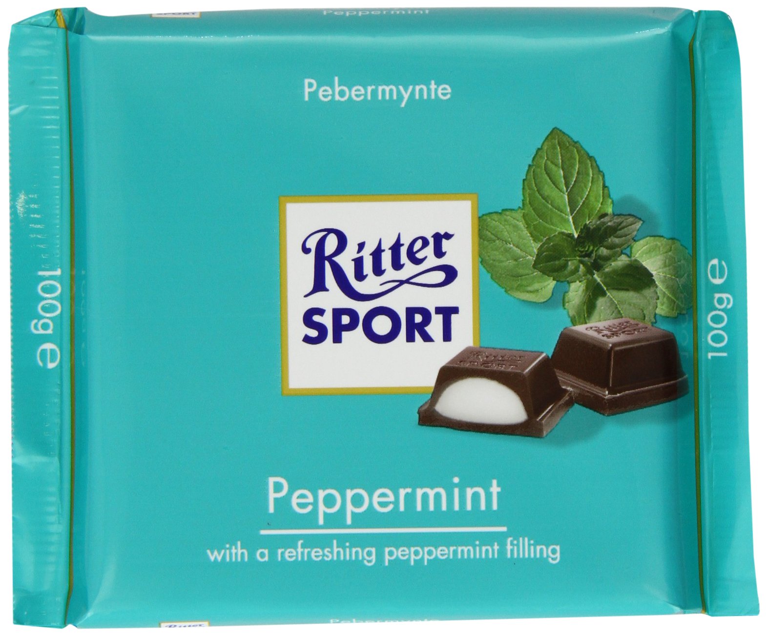 Ritter Sport Peppermint 100 g (Pack of 5)