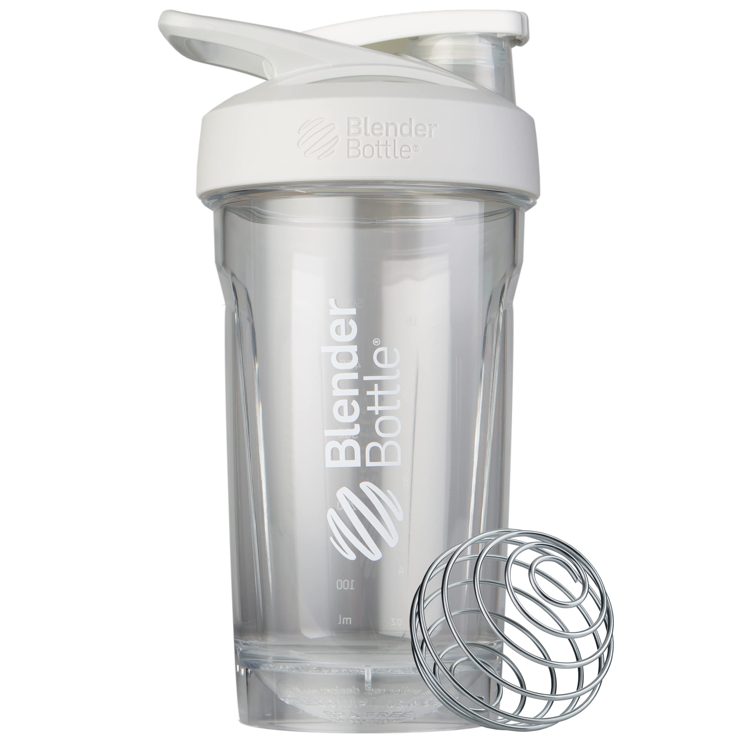 BlenderBottleStrada Shaker Cup Perfect for Protein Shakes and Pre Workout, 700ml, White