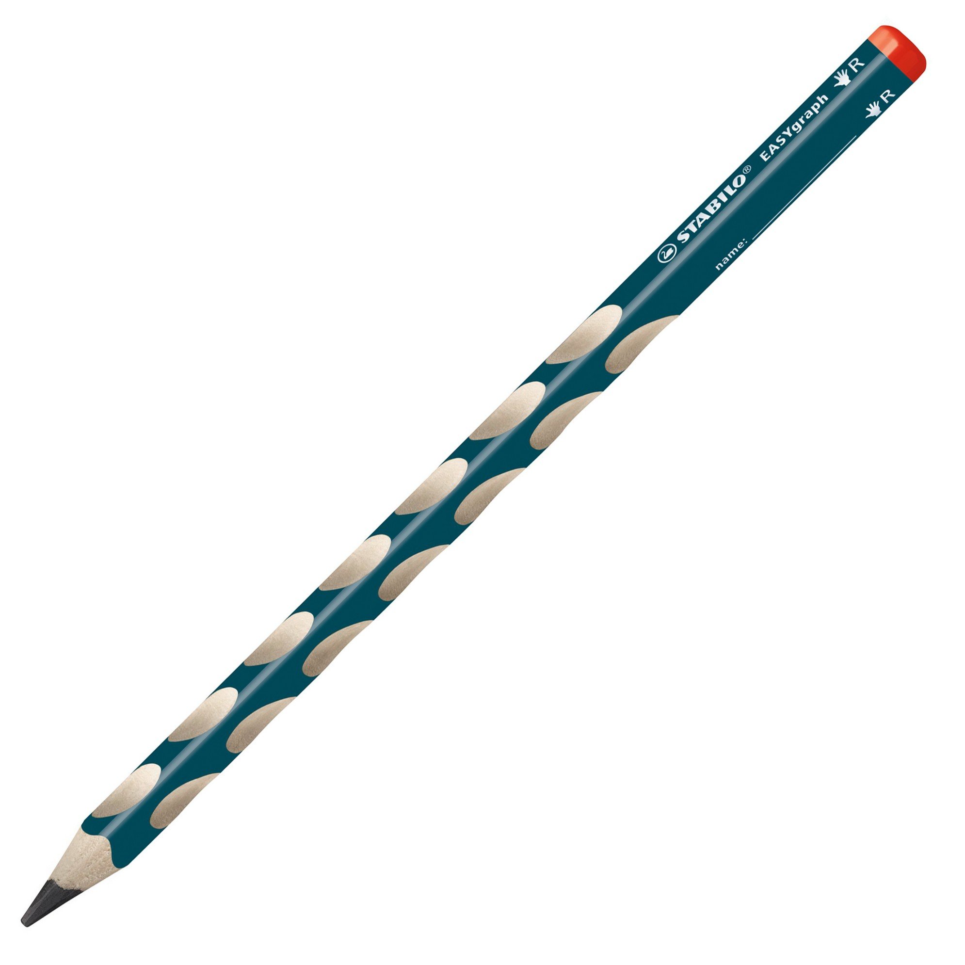 Ergonomic Graphite Pencil - STABILO EASYgraph - Right-Handed - Pack of 12 - Petrol - HB