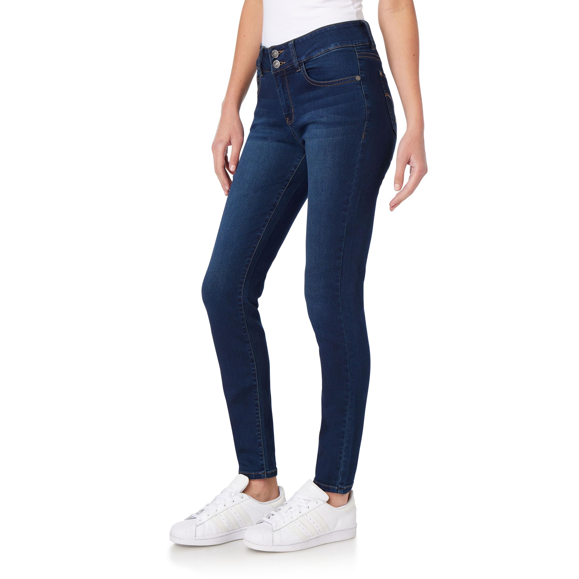 WallFlower Women's Ultra Skinny Mid-Rise Insta Soft Juniors Jeans (Standard and Plus)