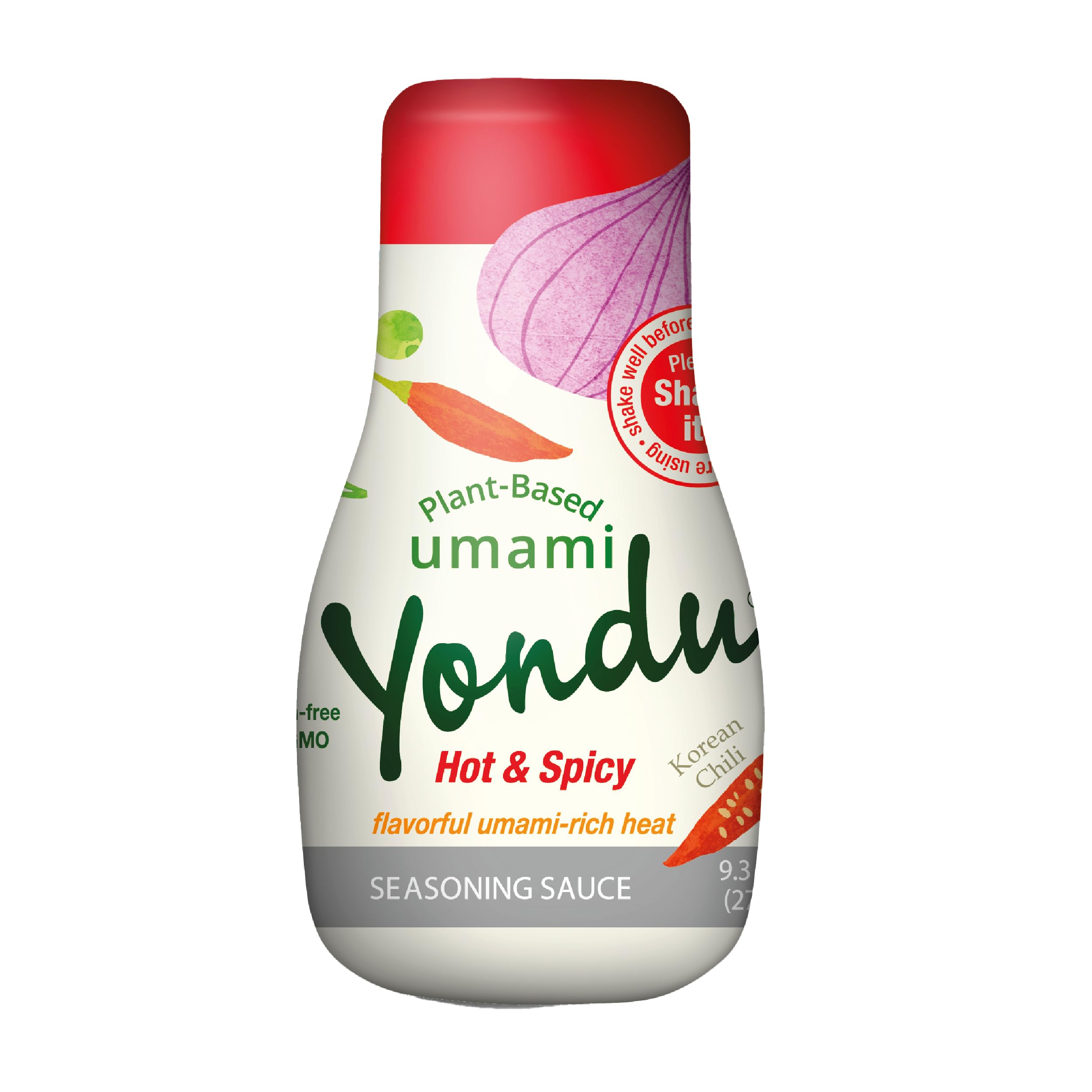 YonduHot & Spicy Vegetable Umami Essence (9.3fl oz) - Authentic Korean Sauce for All Dishes. Premium Plant-Based Seasoning, Natural Ingredients.