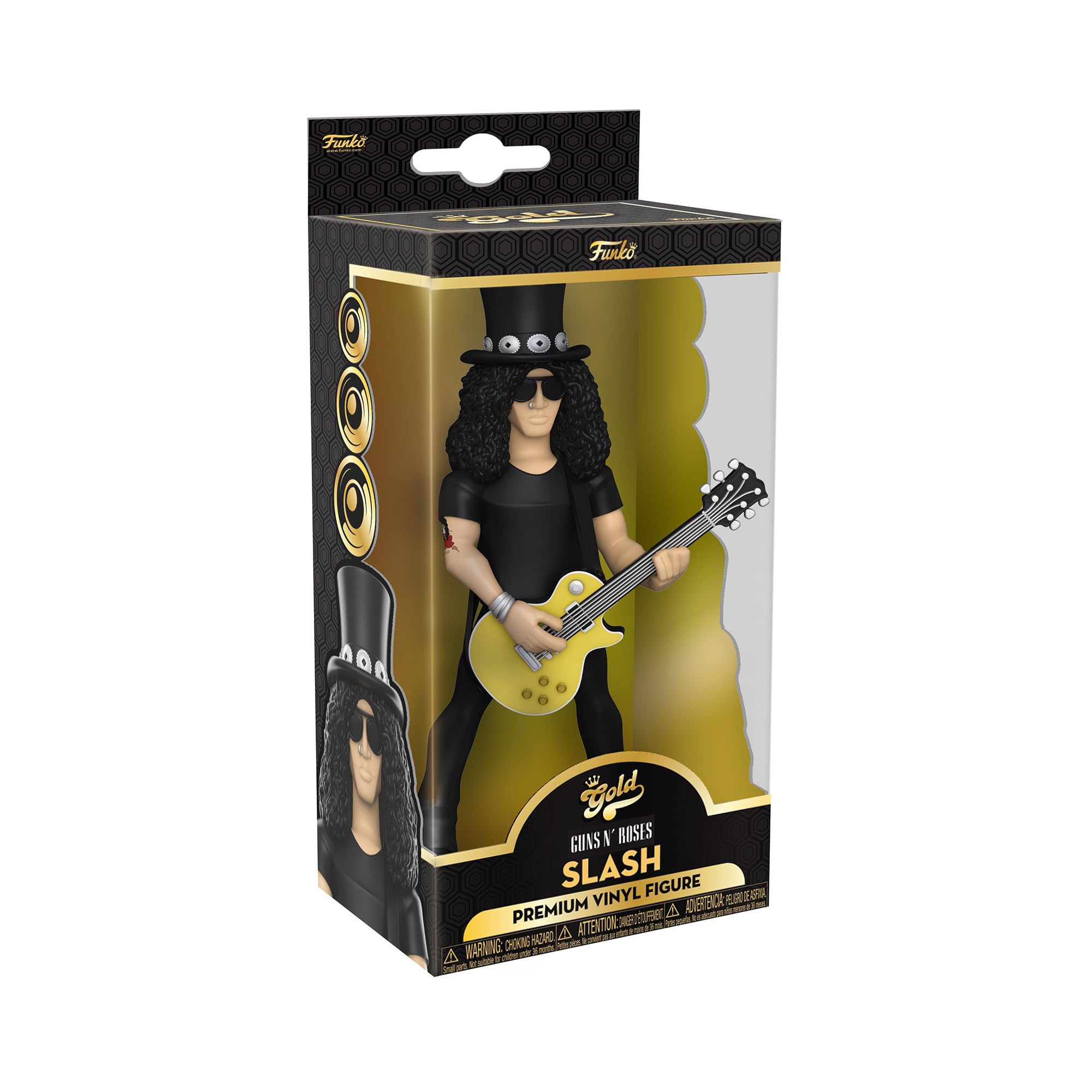 Funko Gold 5" Rocks: Guns N Roses Slash w/Chase, Collectible Action Vinyl Figure 61434, Multicolor