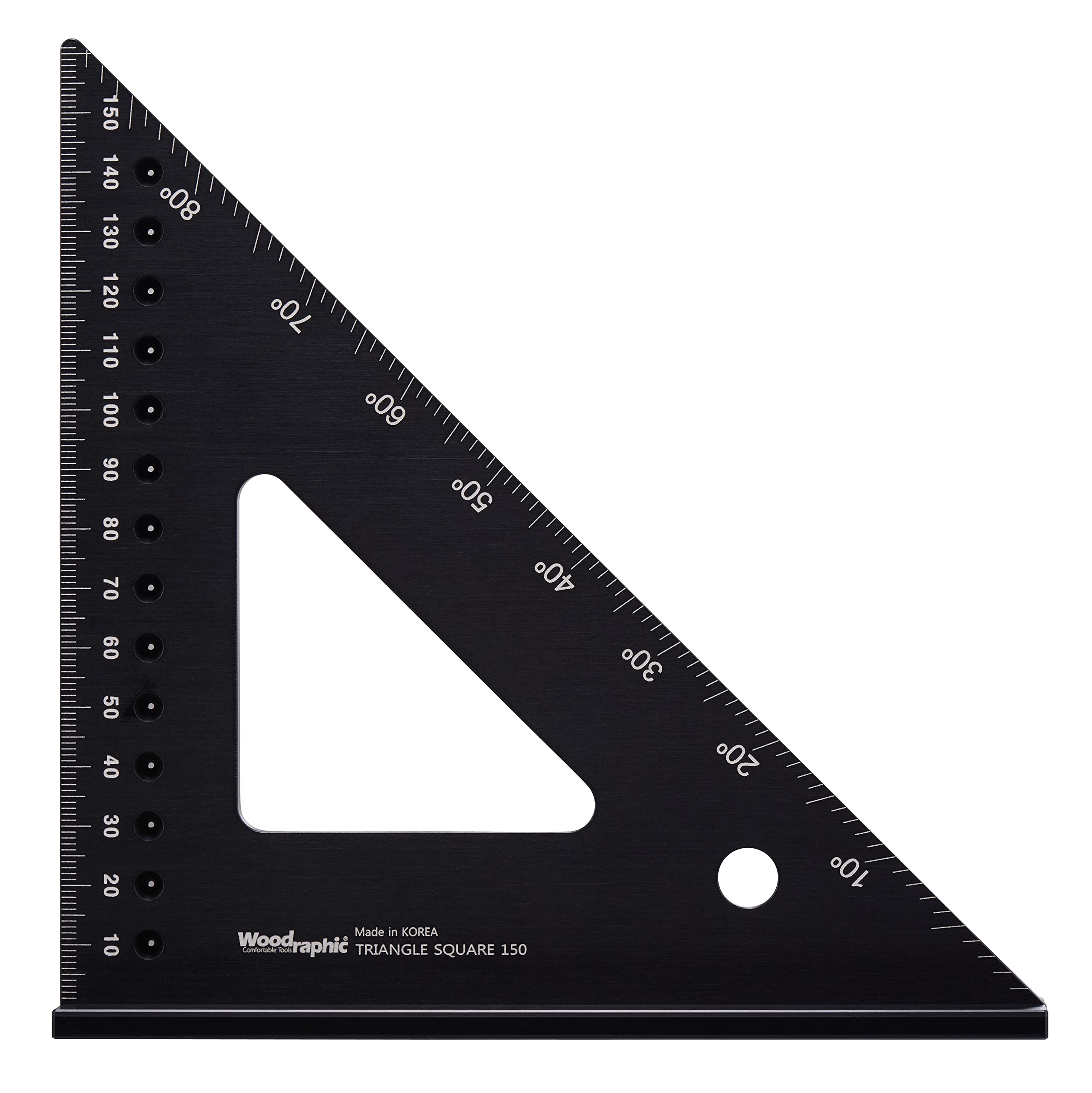 WoodraphicProfessional Easy-Read Carpenter Square, Woodworking Tools (150 MM)