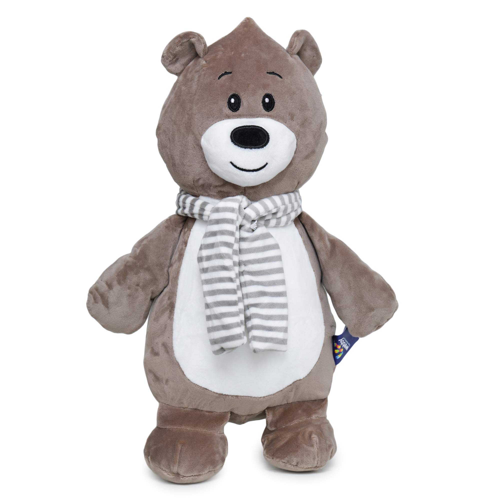 Webby Soft Animal Plush Panda Toy, Brown 30cm