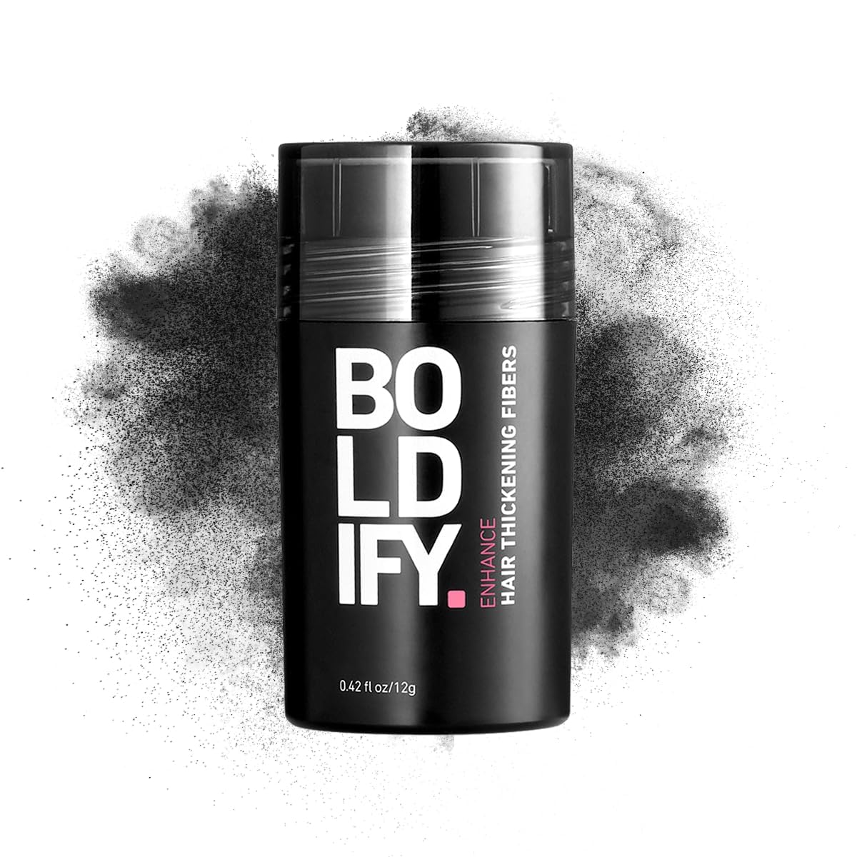 BOLDIFY Hair Fibers (12g) Fill In Fine and Thinning Hair for an Instantly Thicker & Fuller Look - Best Value & Superior Formula -14 Shades for Women & Men - BLACK