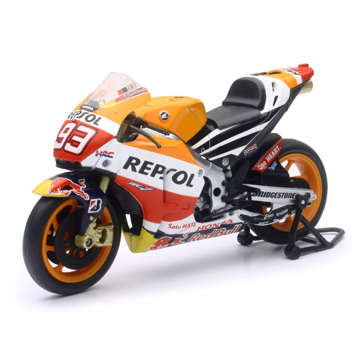 New-Ray 1:12 HONDA REPSOL TEAM - HONDA RC213V - MARC MARQUEZ #93 57753, ORANGE