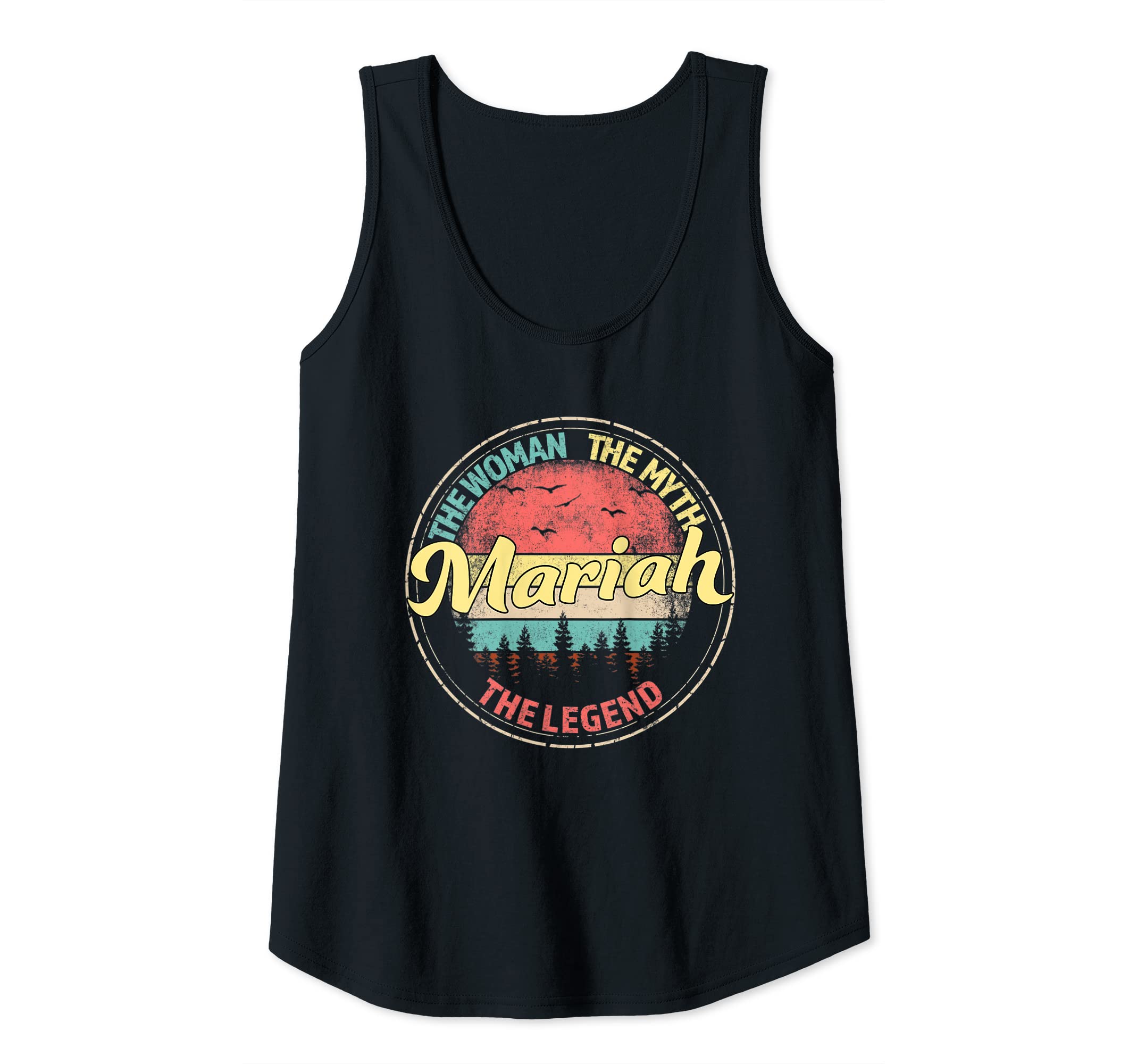 Visit Our Legendary Store With Custom Name ApparelWomens Mariah The Woman The Myth The Legend Personalized Name Tank Top