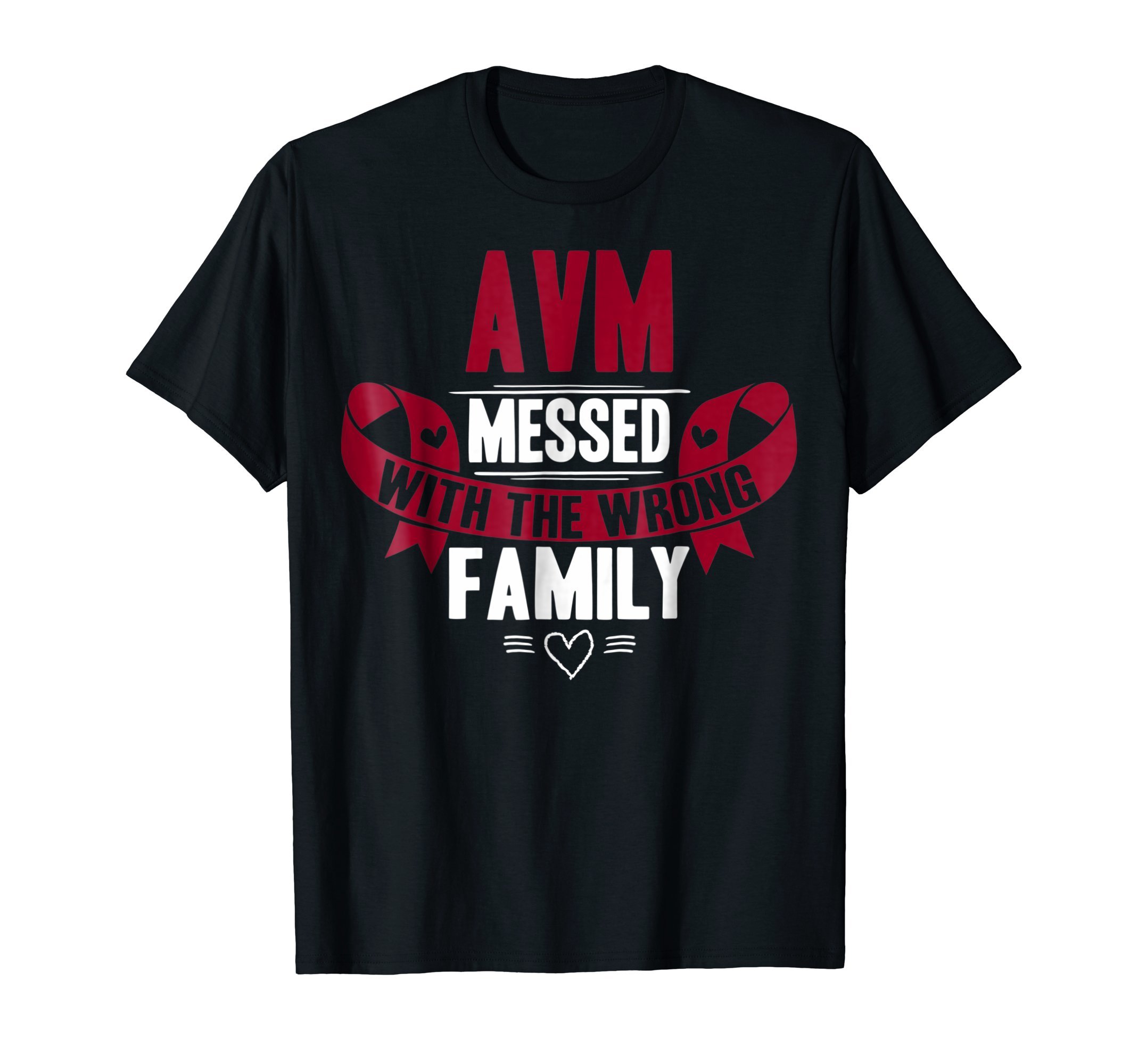 Burgundy Ribbon AwarenessAVM TShirt Arteriovenous Malformation Awareness T-Shirt