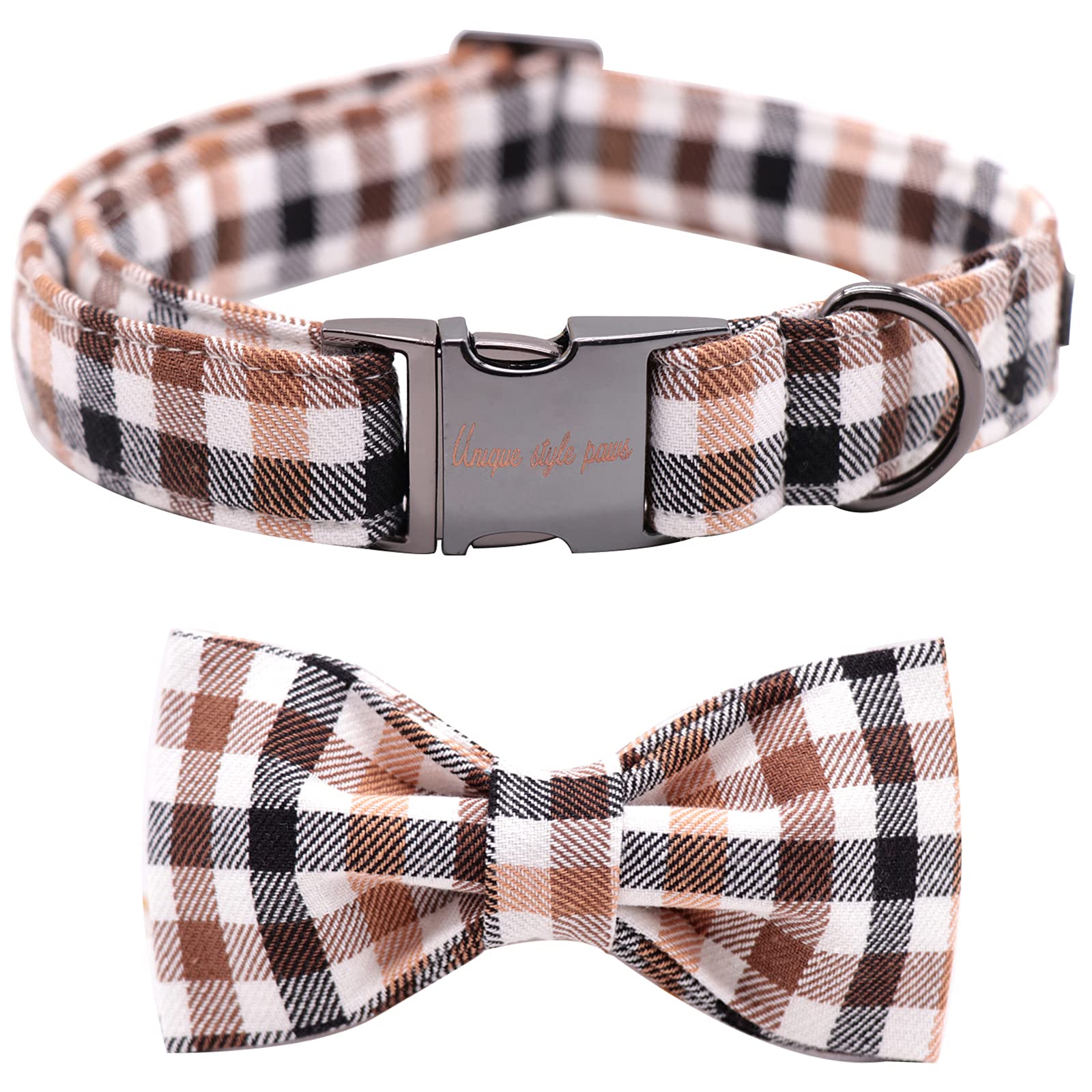 Unique style paws Fall Dog Collar, Bowtie Dog Collar, Comfortable Adjustable Dog collars Pet for Small Dogs and Cats, Neck 25-40cm