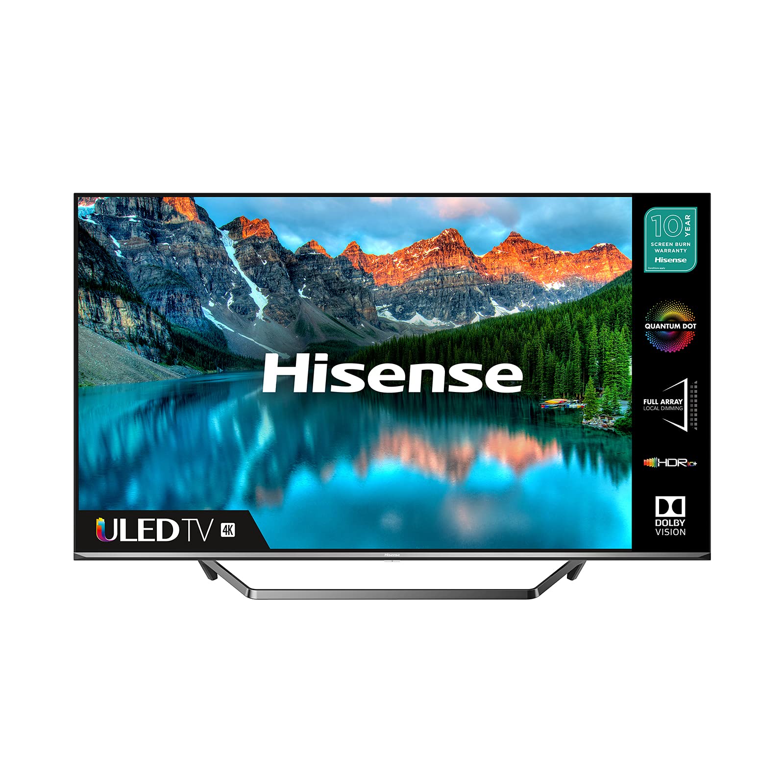 HISENSE 50U7QFTUK Quantum Series 50-inch 4K UHD HDR Smart TV with Freeview play, and Alexa Built-in (2020 series) , Silver [Energy Class G]