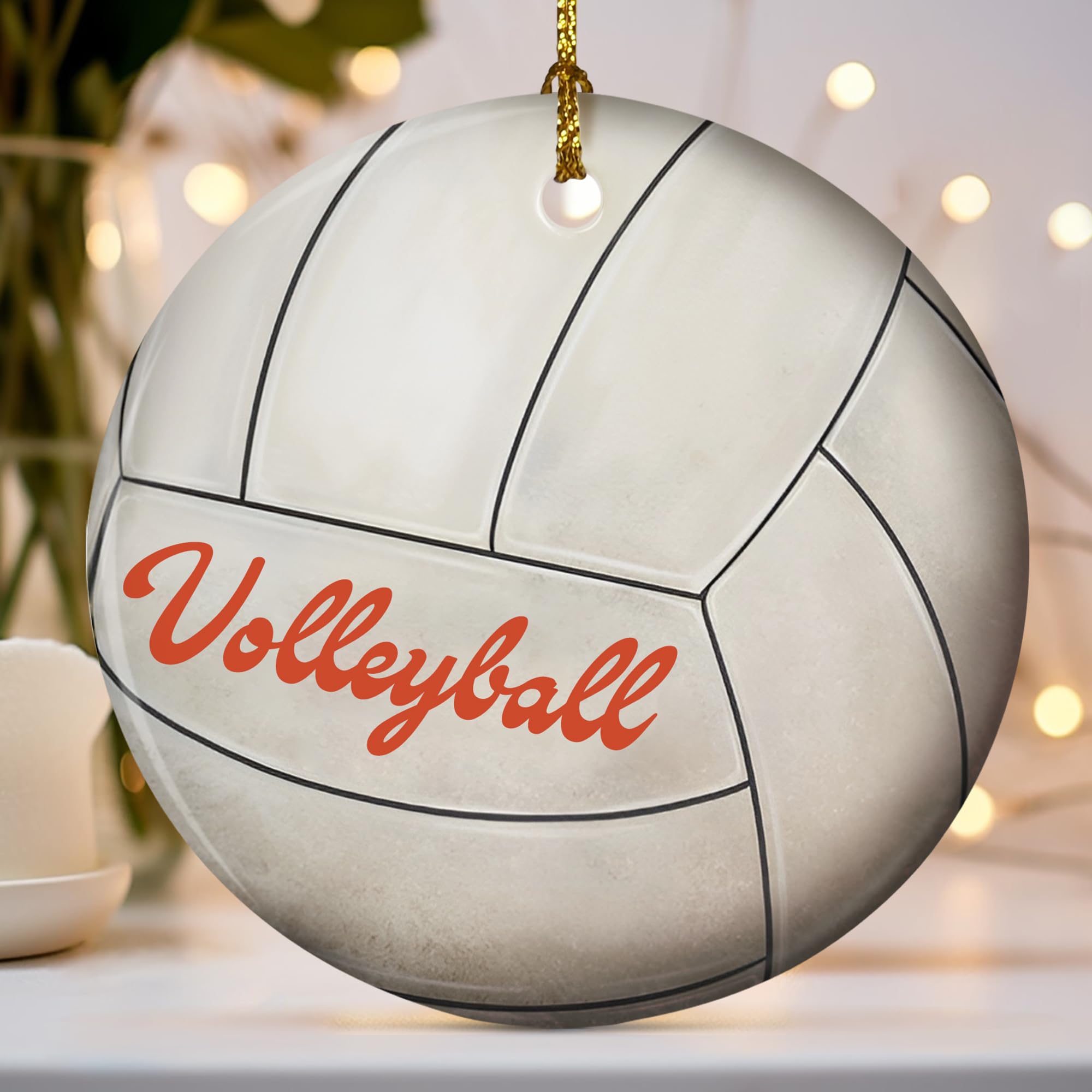 Jocidea Sports Christmas Ornament - Kids Christmas Ornament - Volleyball Ornament - Volleyball Player Gift - Volleyball Christmas Ornaments