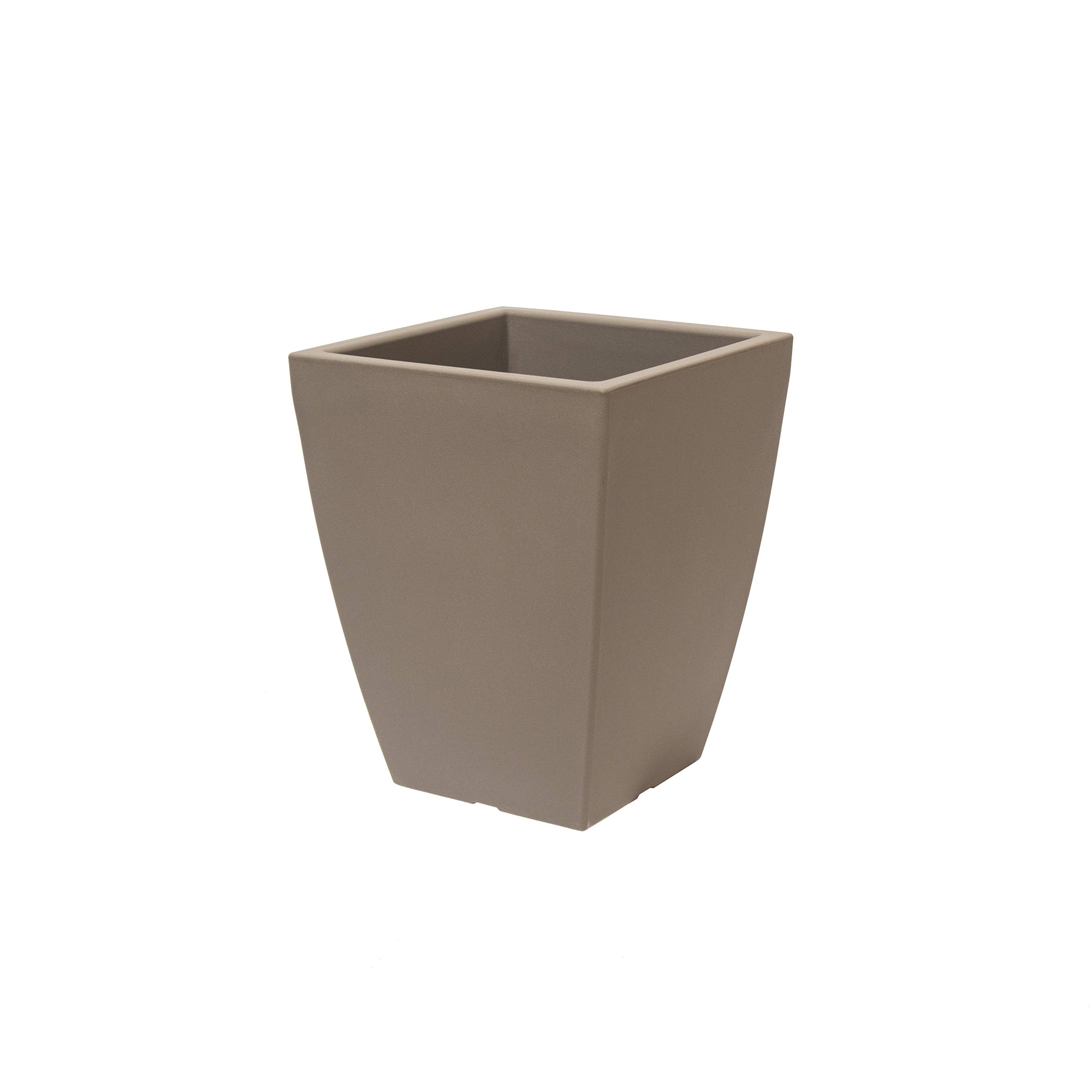 Teraplast Veneto Flower Box, 100% Plastic, Cappuccino, 50 cm