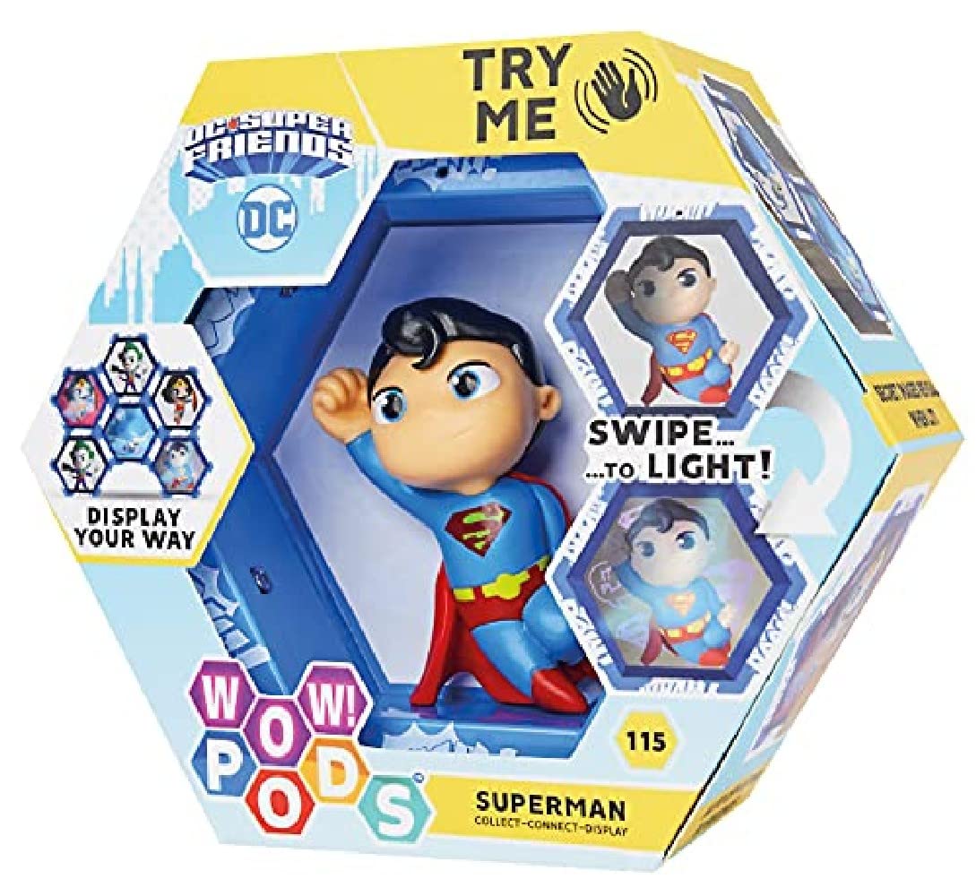 DYNIT KIDSDIP76320 Wow Pod-Dc Super Friends-Superman, Assorted