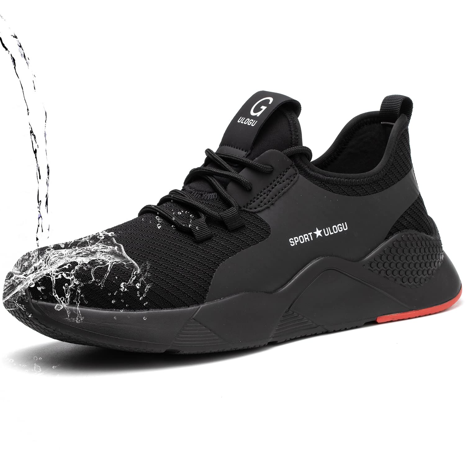 ulogu Steel Toe Shoes for Men Women丨Waterproof Lightweight Roofing Shoe丨Safety Industrial Work Sneakers