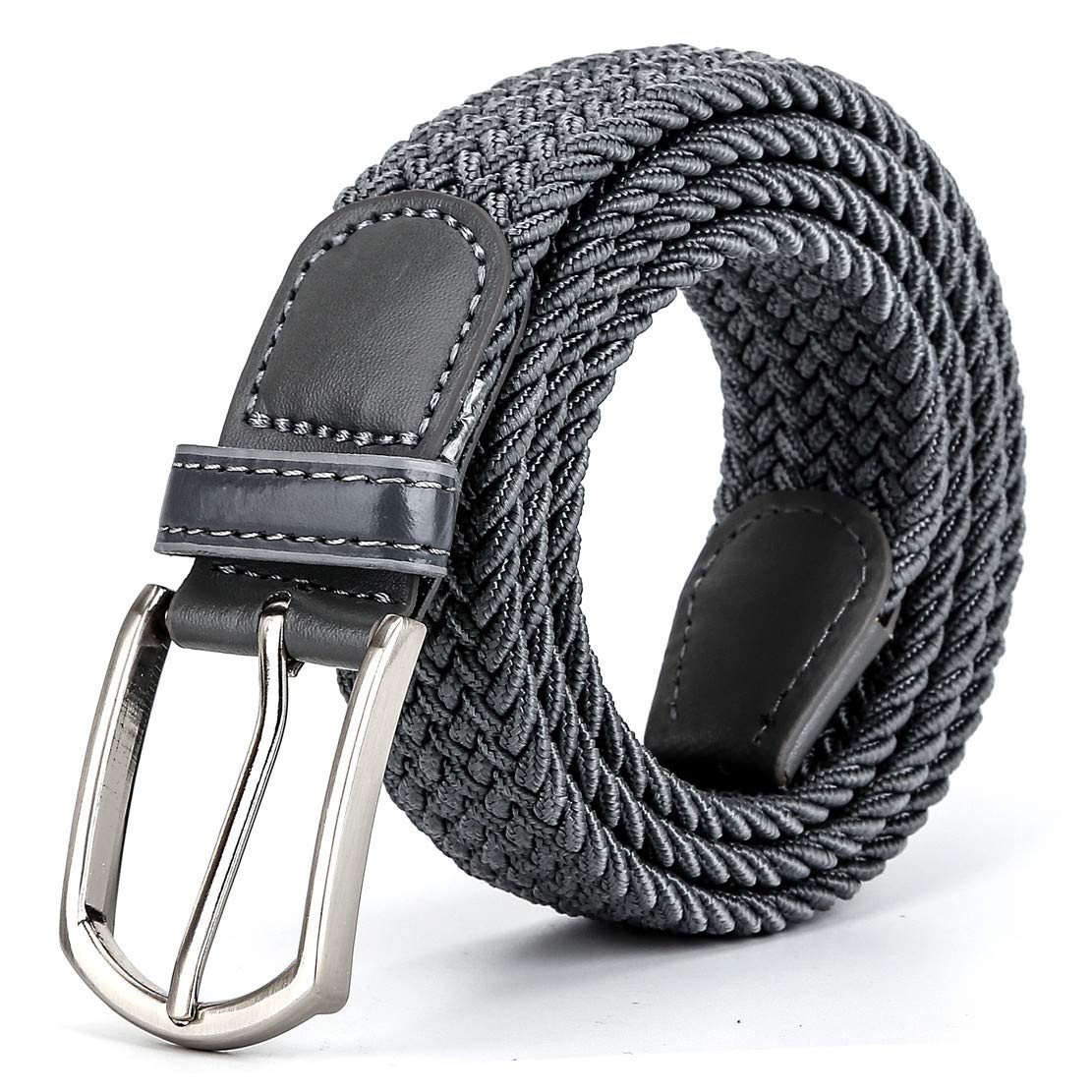 Braided Canvas Woven Elastic Stretch Belts for Men/Women/Junior with Multicolored