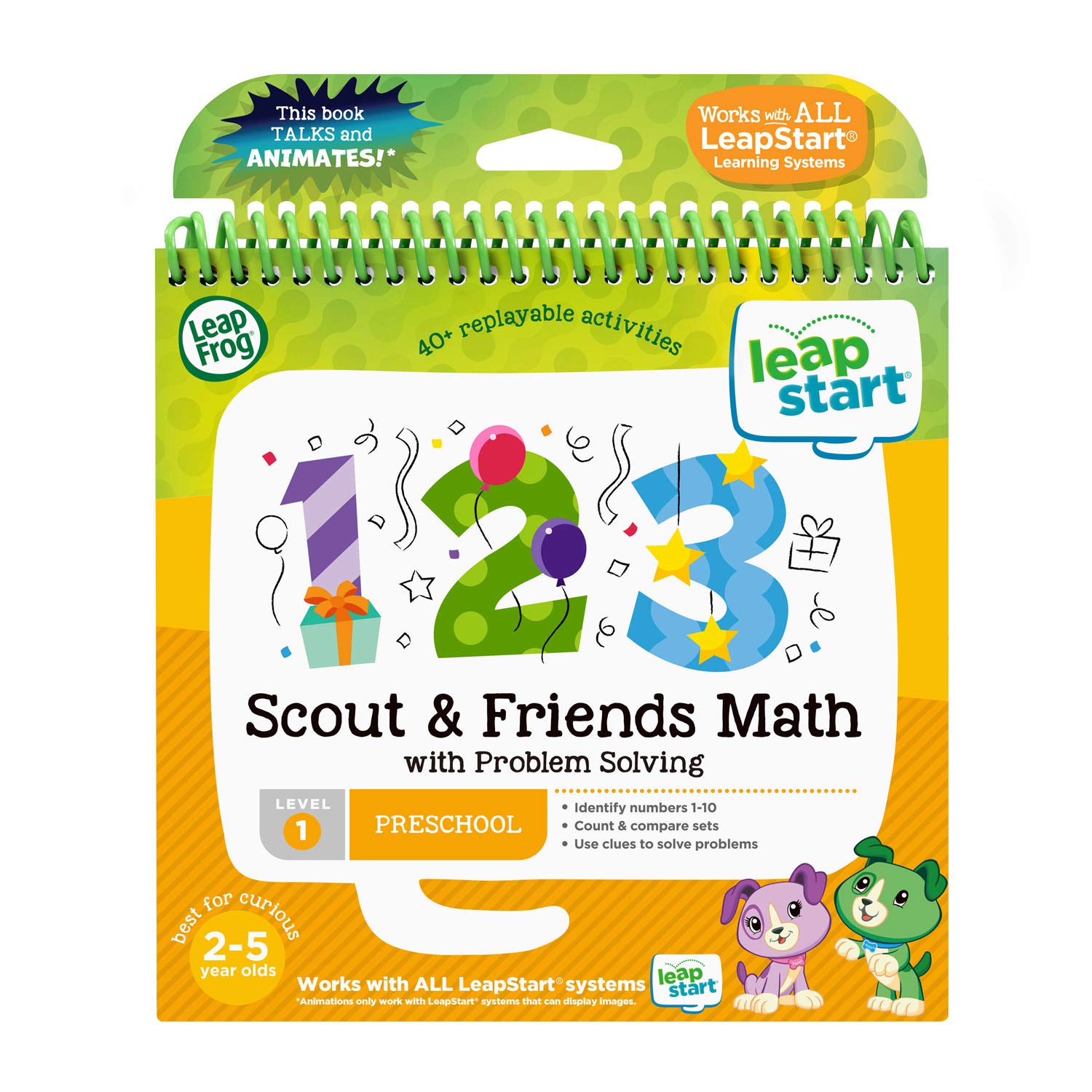 Leapfrog 80-460700 Leapstart Book, 3D Scout And Friends Math With Problem Solving, Level 1