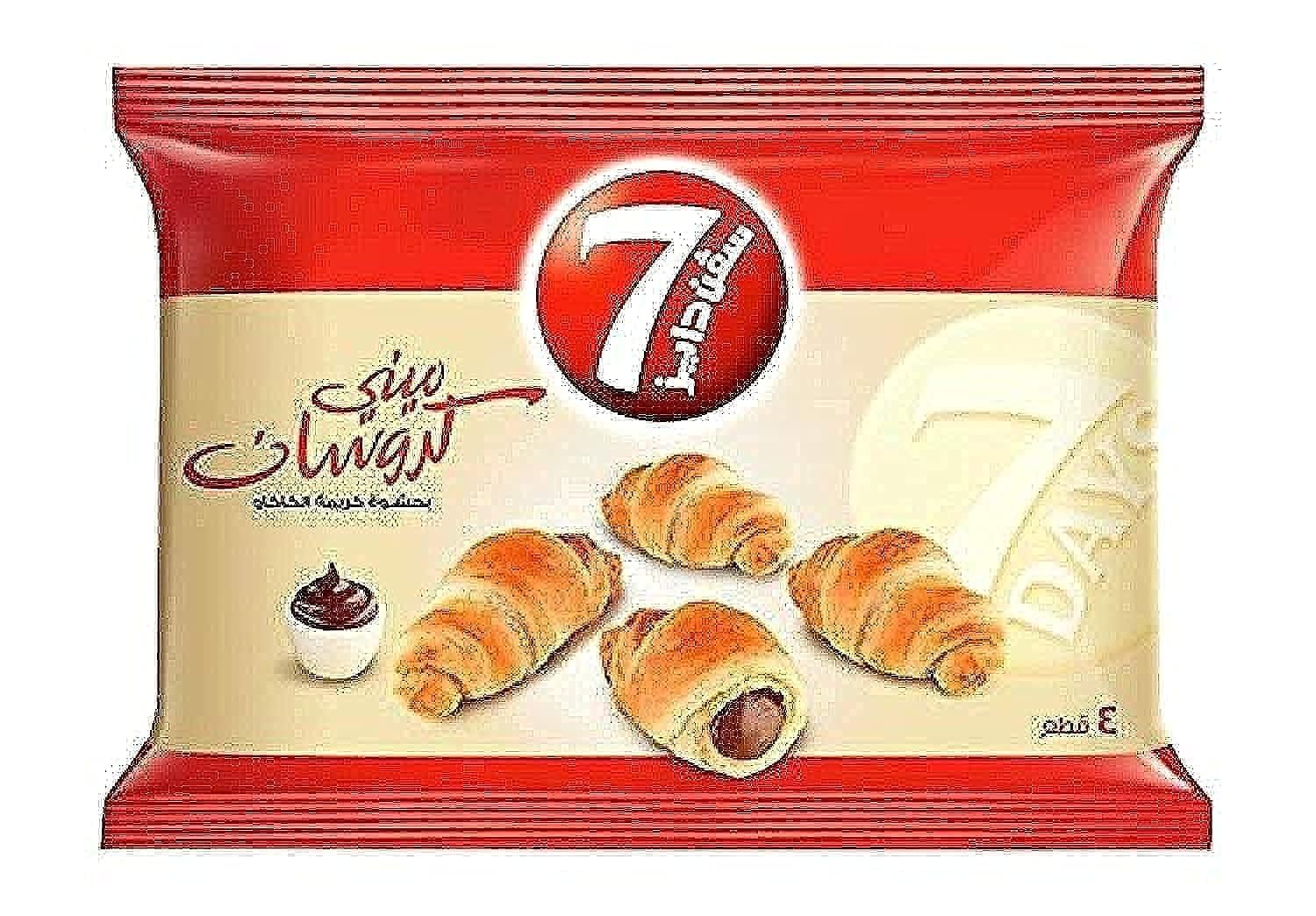 Almarai 7 Days Mini Croissant with Cocoa Cream Filling 4pcs 44g