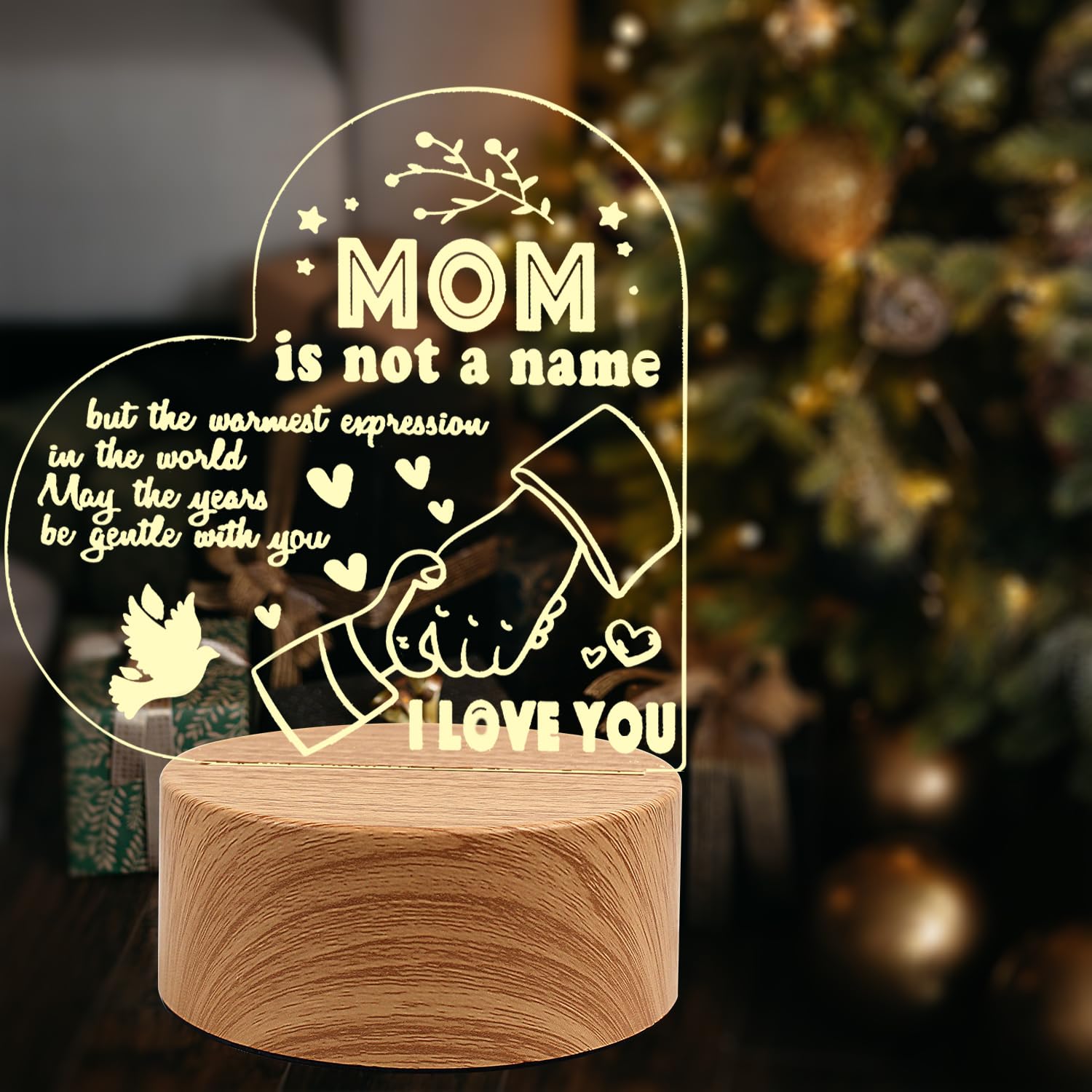 Amouhom Gifts for Mom Birthday Gifts Night Light Women Gifts from Daughter Son Funny Birthday & Mother’s Day & Thanksgiving & Christmas Gifts