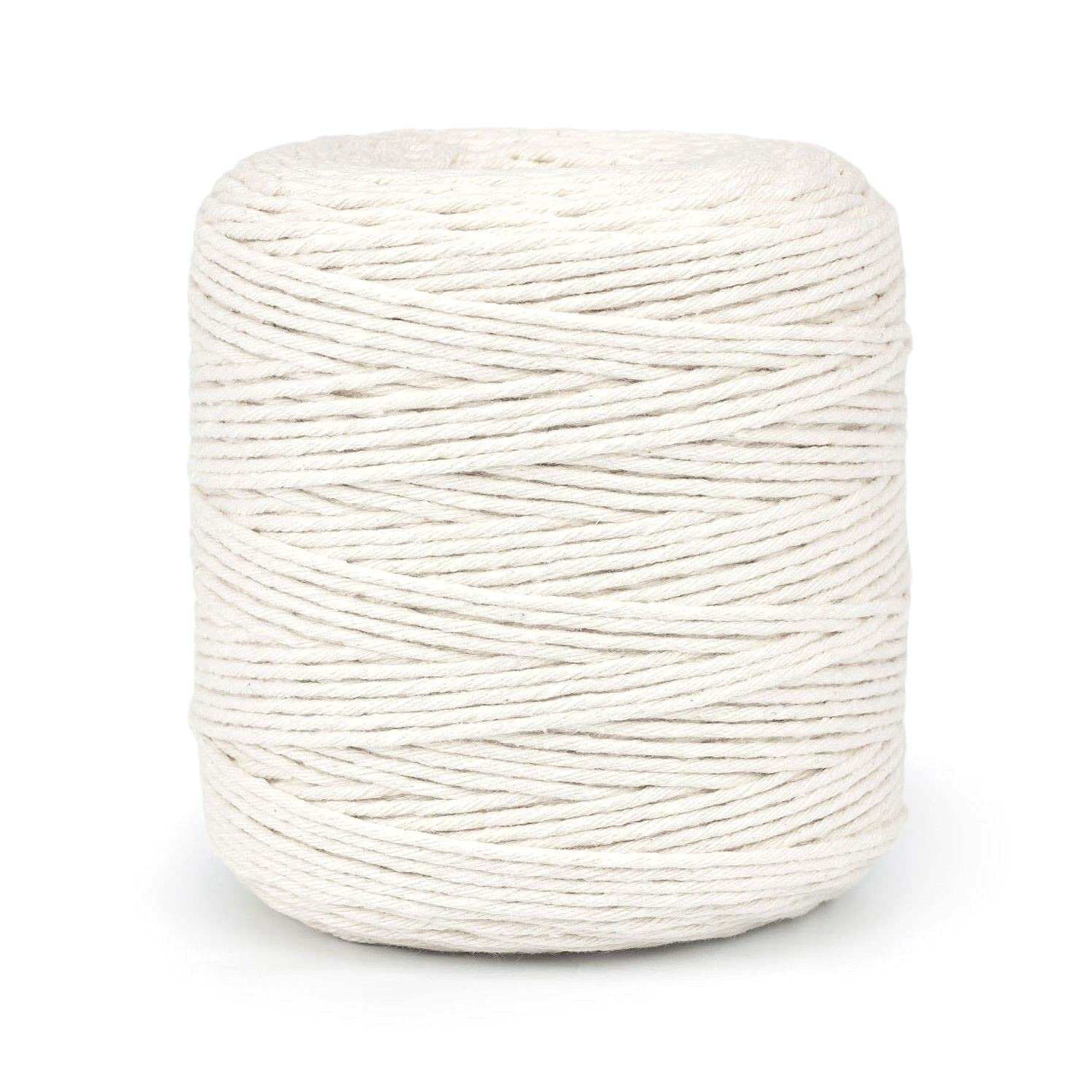 300 m of 2 mm Natural Craft Macramé Cotton String Artisan Thread Twisted Cord