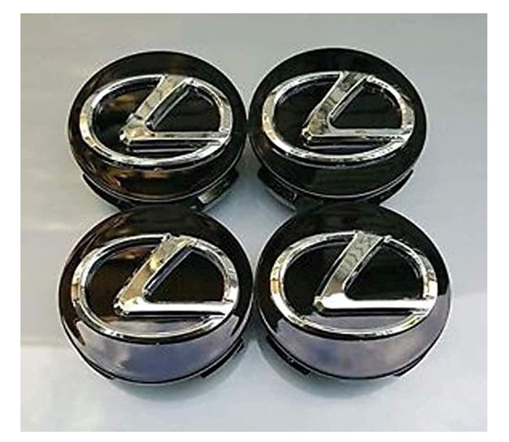 4Pcs Car Hub Center Cover, Aluminum Trim Badge Dust Tuning Covers 3D Emblems Alloy Wheel Centre Caps L 62MM Universal Hub Caps Wheel Dust-Proof Covers, for Lexus ES240 ES300 LS430 LS460