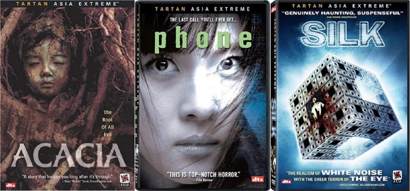 Acacia / Phone / Silk (3 Disc DVD Horror Set) Starring: Shim Hye-Jin, Kim Jin-Geun (Director: Park Ki-Yong, Byeong-Ki Ahn)