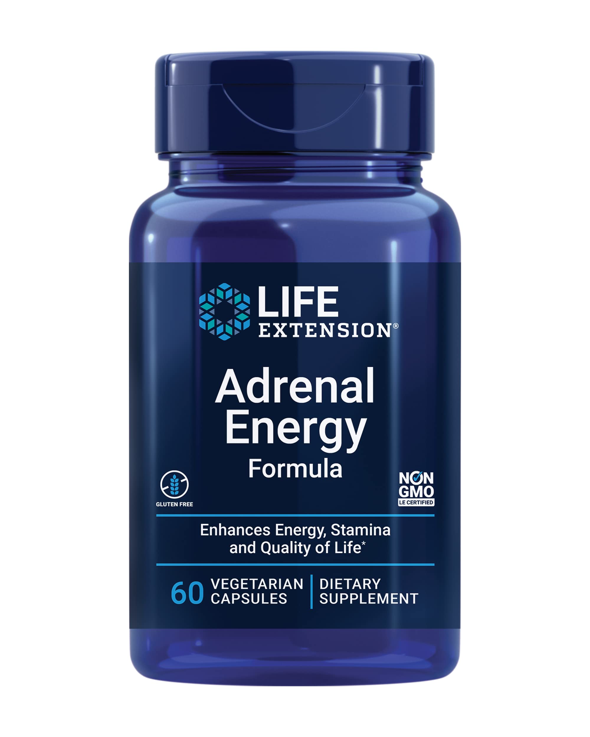 Life Extension Adrenal Energy Formula, 60 Vegetarian Capsules