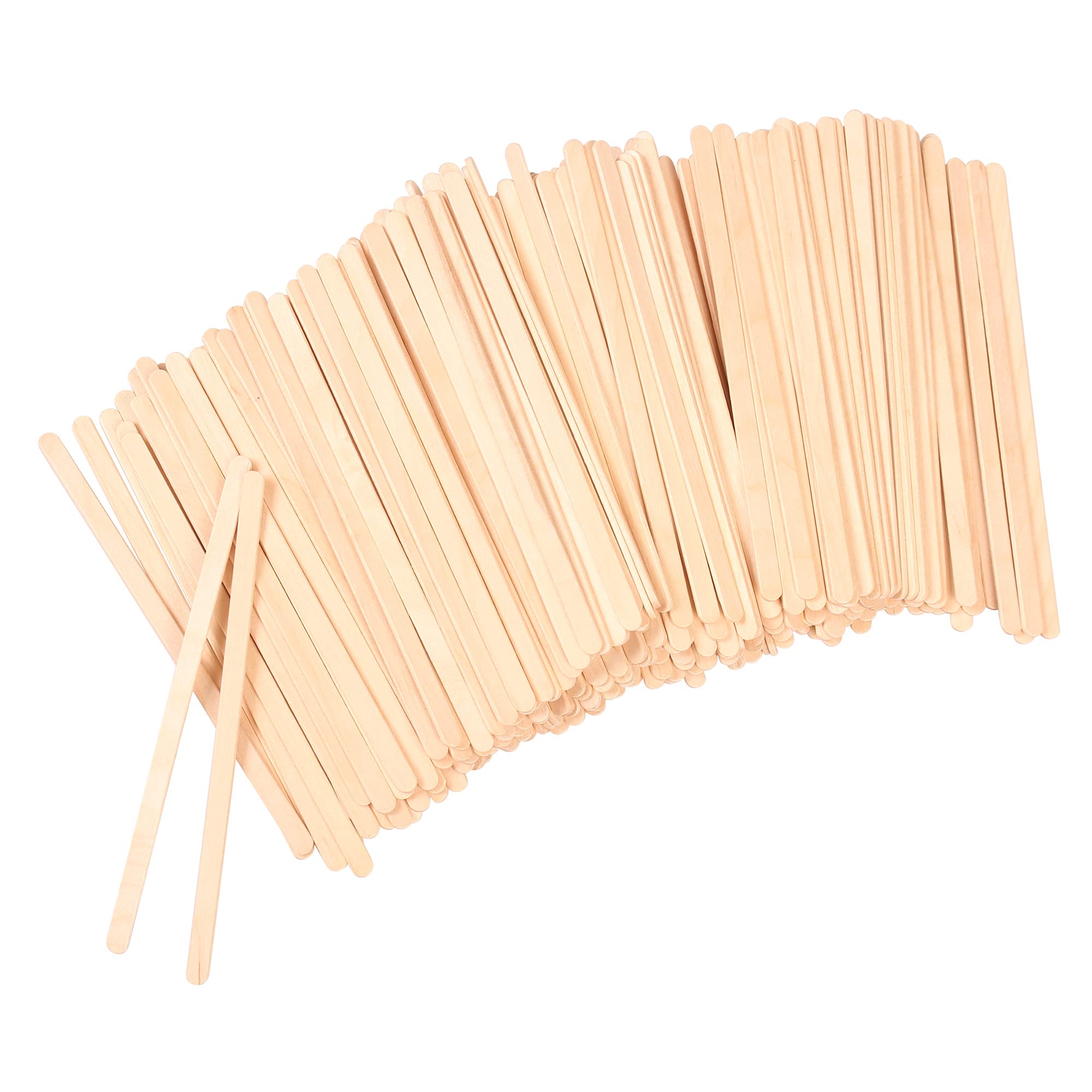 ANTETOKDisposable Birchwood Tea Wood Coffee Stir Sticks Wooden Stirrers 500 Pcs (5.5 Inch Premium Quality)