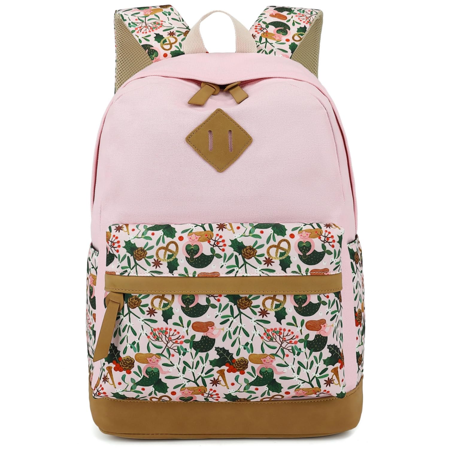 Leaper Water-resistant Floral School Backpack Travel Bag Girls Bookbags Satchel