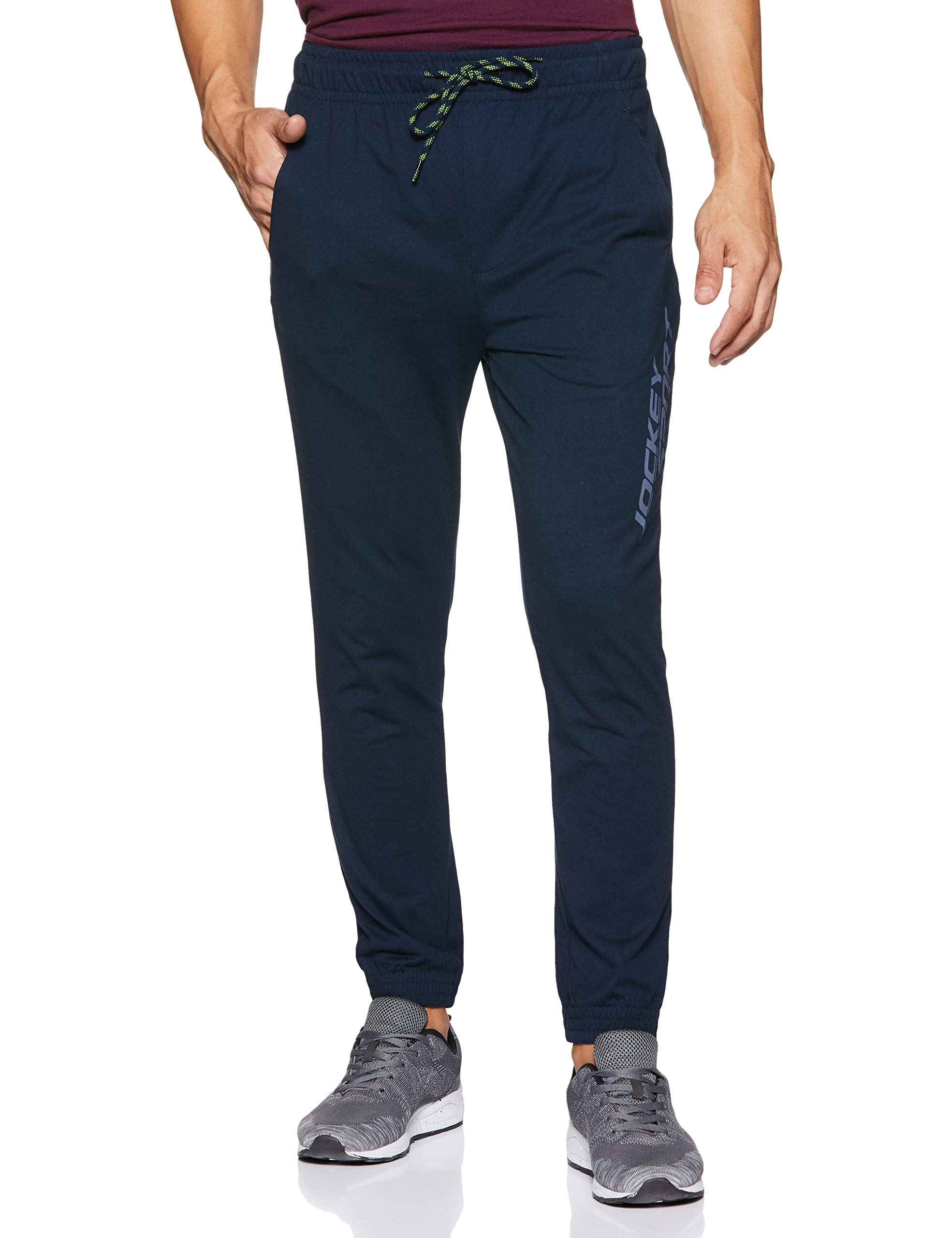 Men's Relaxed Fit Track Pants (SP31-103_Navy_L)