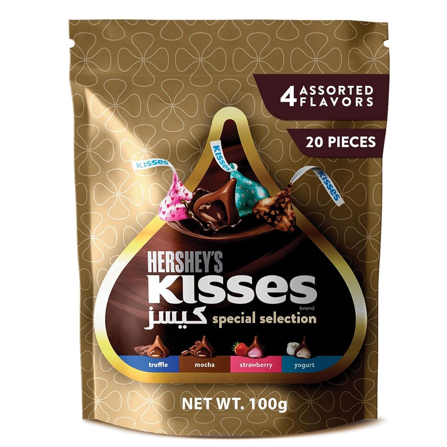 Hershey's Kisses Special Selection, 4 Flavours, 100 g