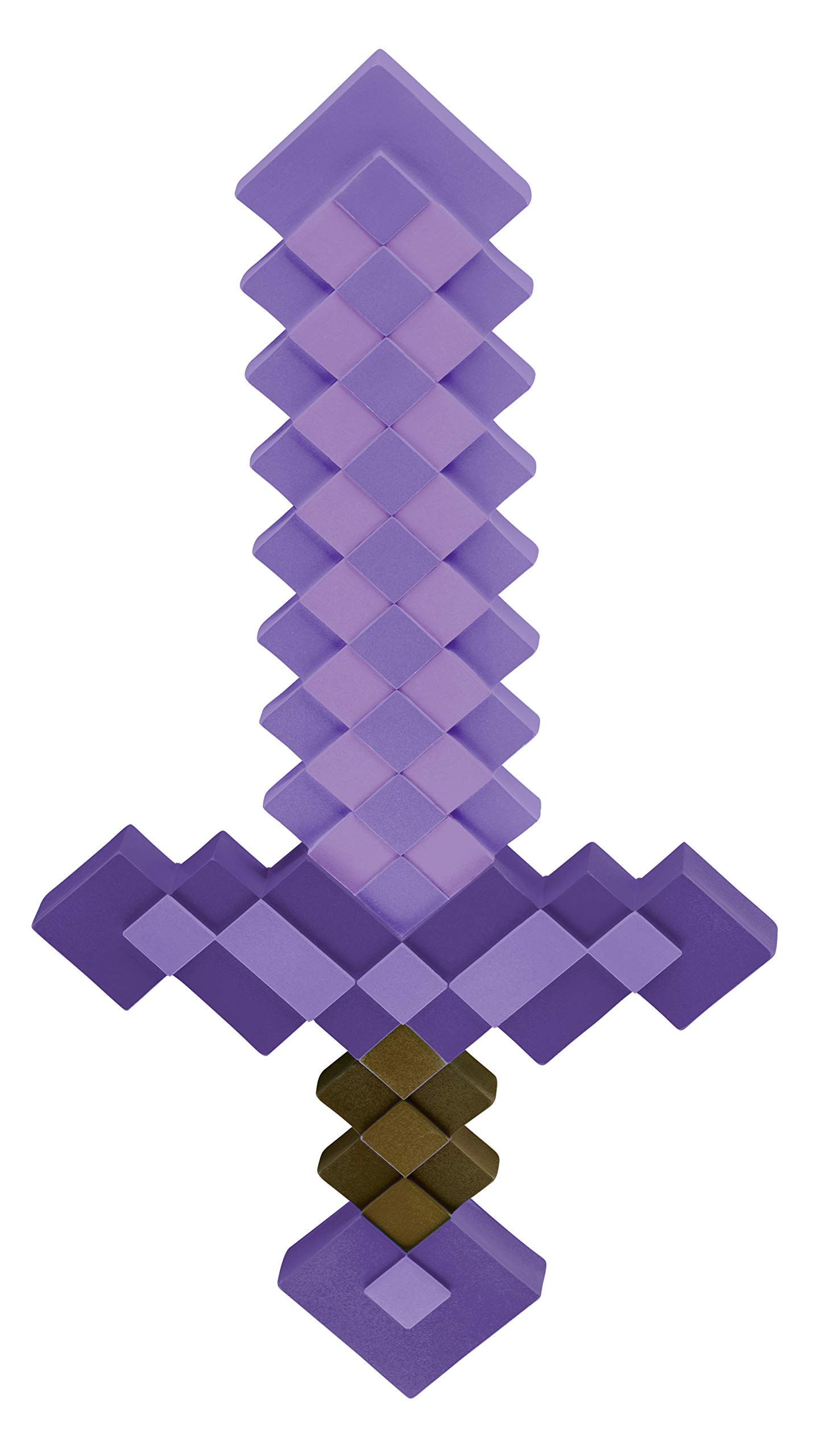 Minecraft Toy Weapon, Enchanted Purple Sword Costume Accessory, Plastic Video Game Inspired Toy Replica, 20.25 Inch Length