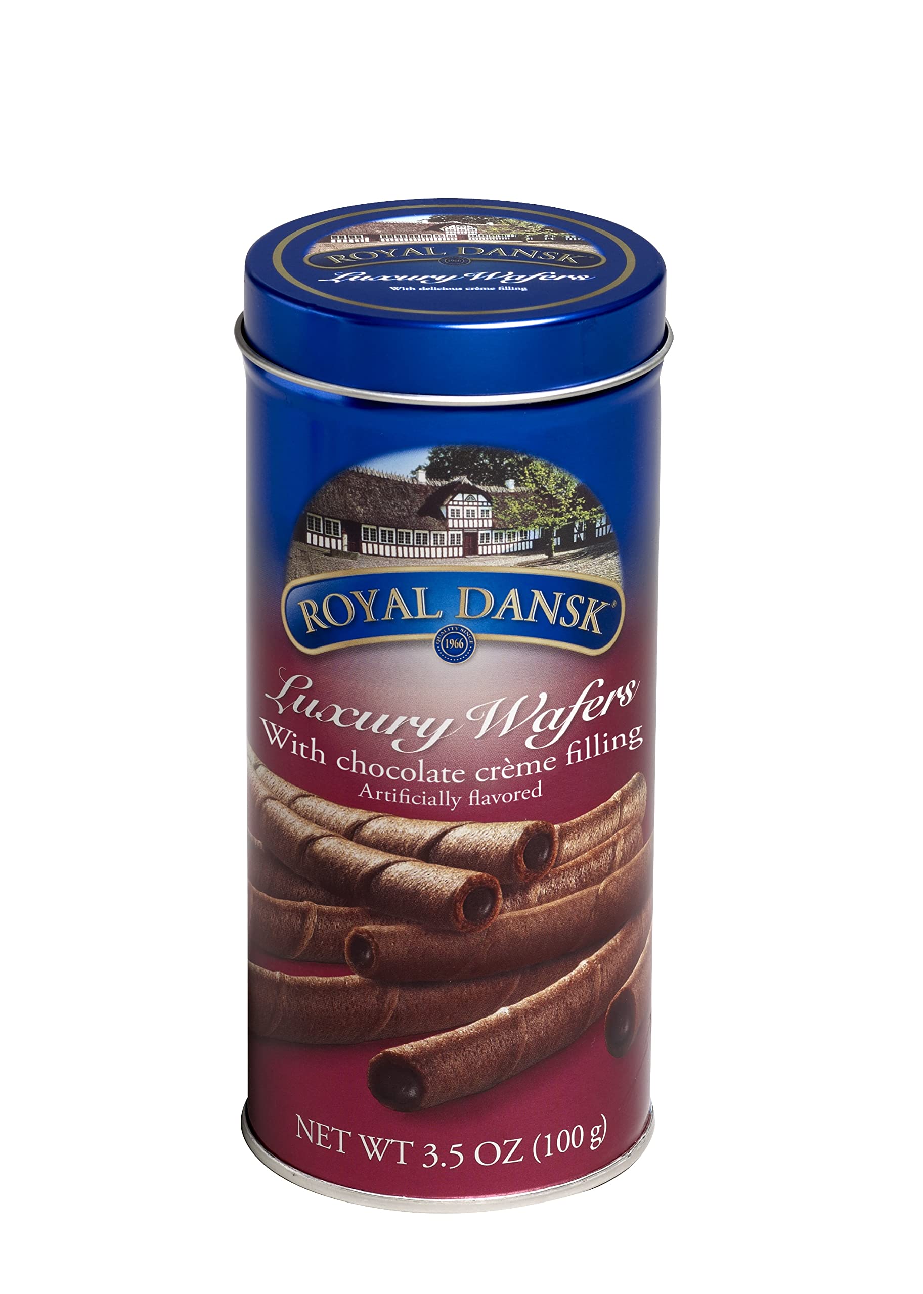 Royal Dansk Danish Luxury Wafers with Chocolate Creme Filling 100g