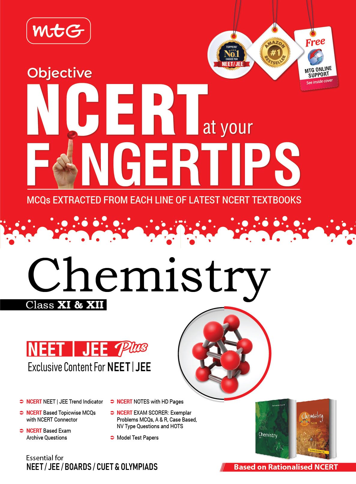 MTG Objective NCERT at your FINGERTIPS Chemistry - NCERT NEET/JEE Trend Indicator Notes with HD Pages Exam Archive & MCQs | NEET-JEE Books (Based on NCERT Latest Pattern For 2025 Exam) [Paperback] MTG Editorial Board Paperback – 14 June 2024