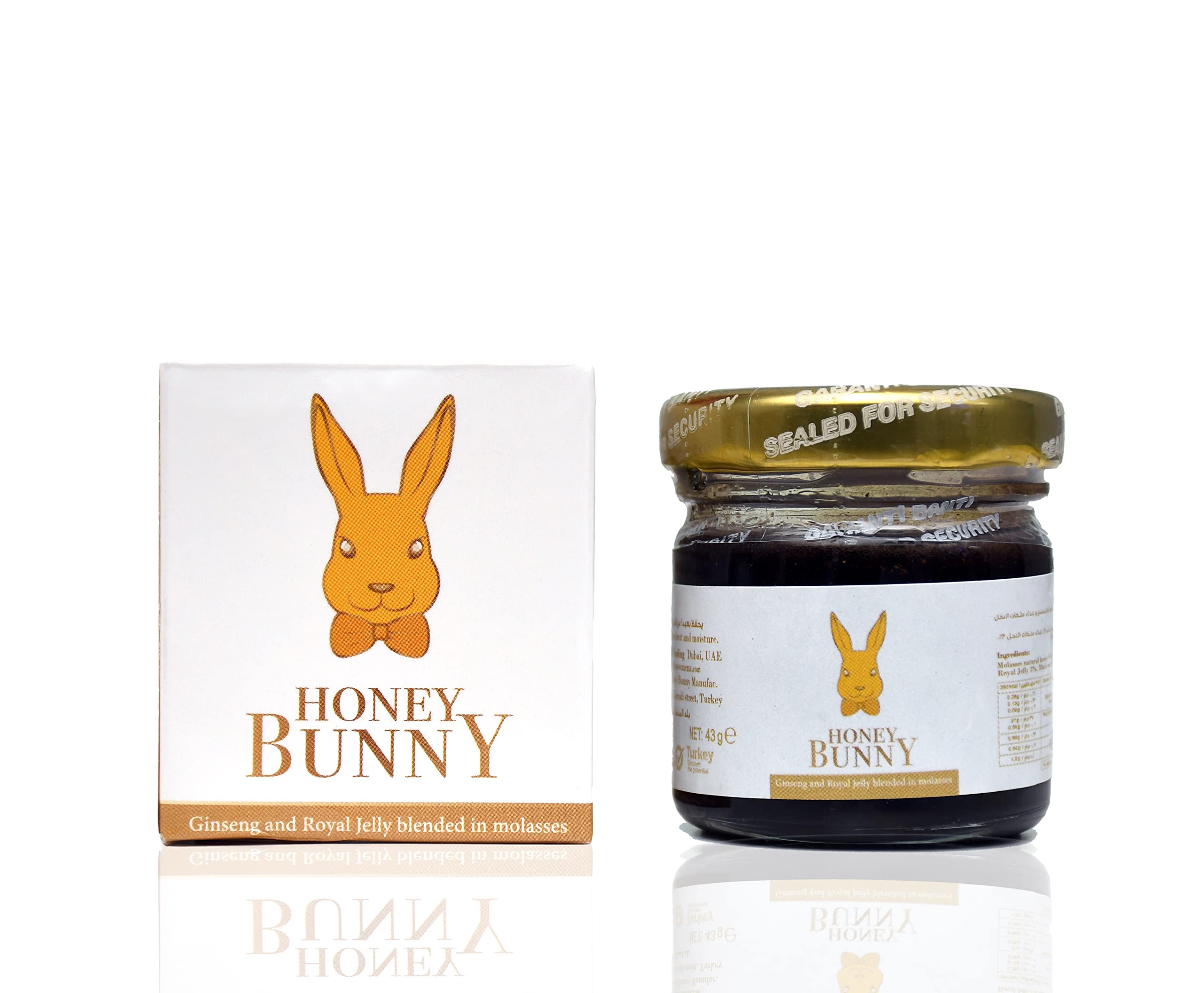 Honey bunny & Natural Sider Honey with Ginseng and Royal Jelly | Royal Honey with Health Benefits