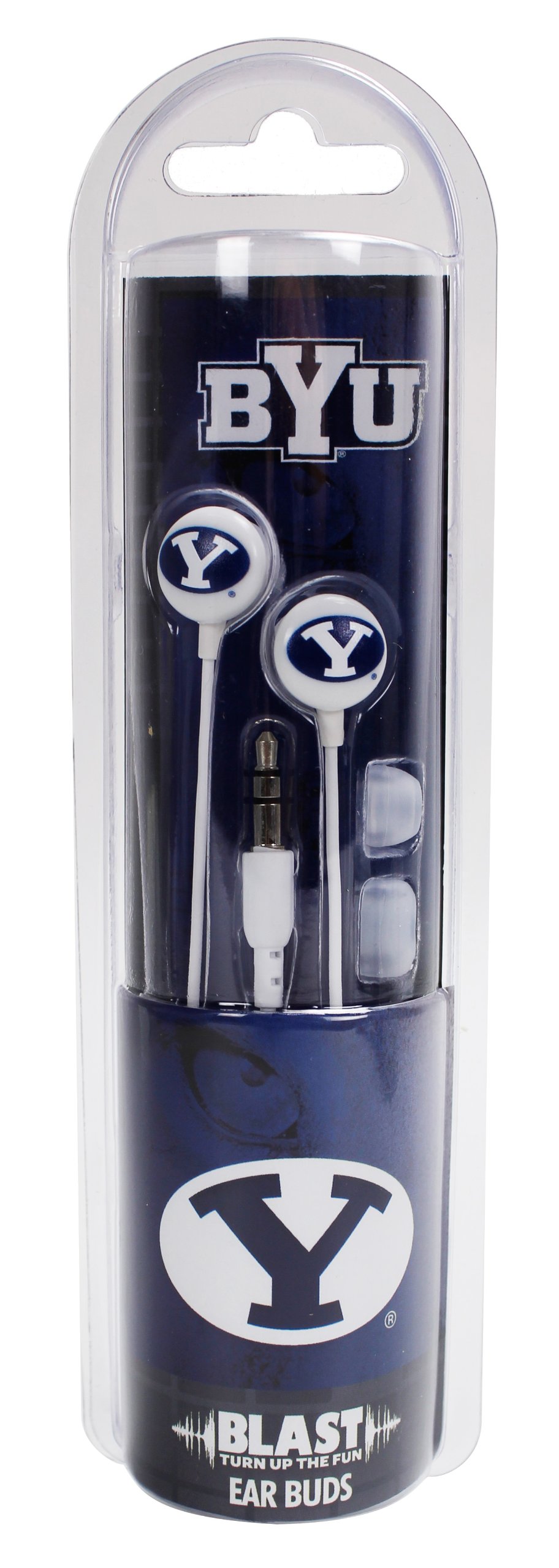 NCAA BYU Cougars Blast Earbud Headphones