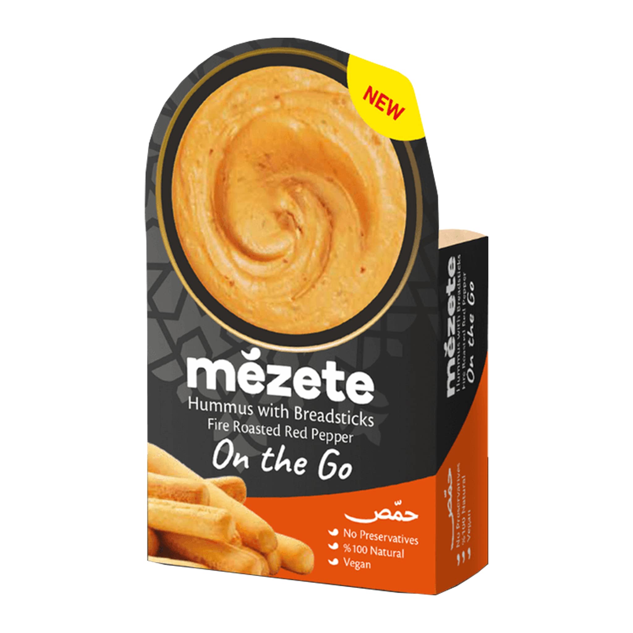 mézeteDIP & GO HUMMUS ROASTED RED PEPPER 92G