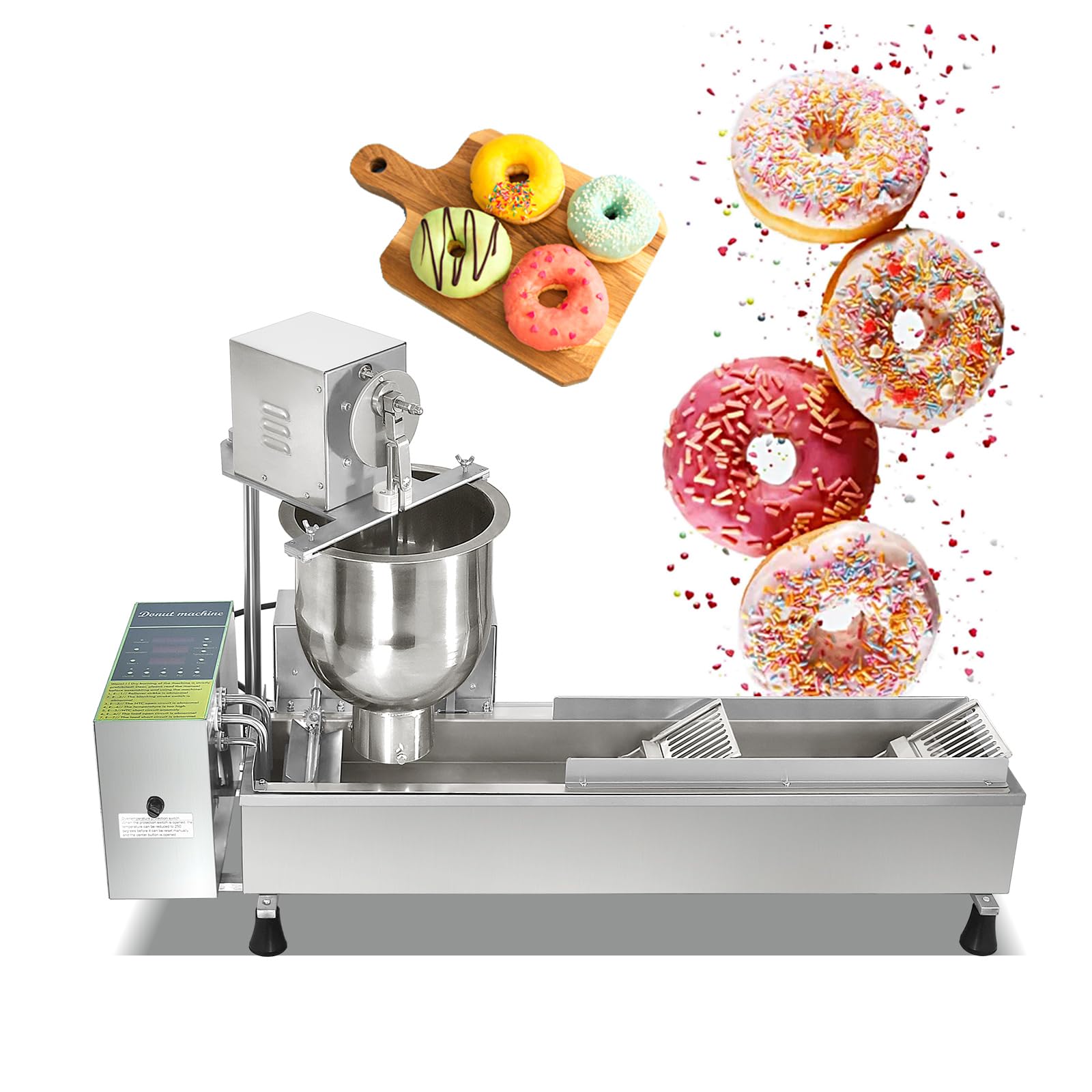 Kolice Commercial Automatic Donuts Machine/Donuts Making Machine/Donut Maker 450-800 pcs/hour, wtih 3 molds, timer control