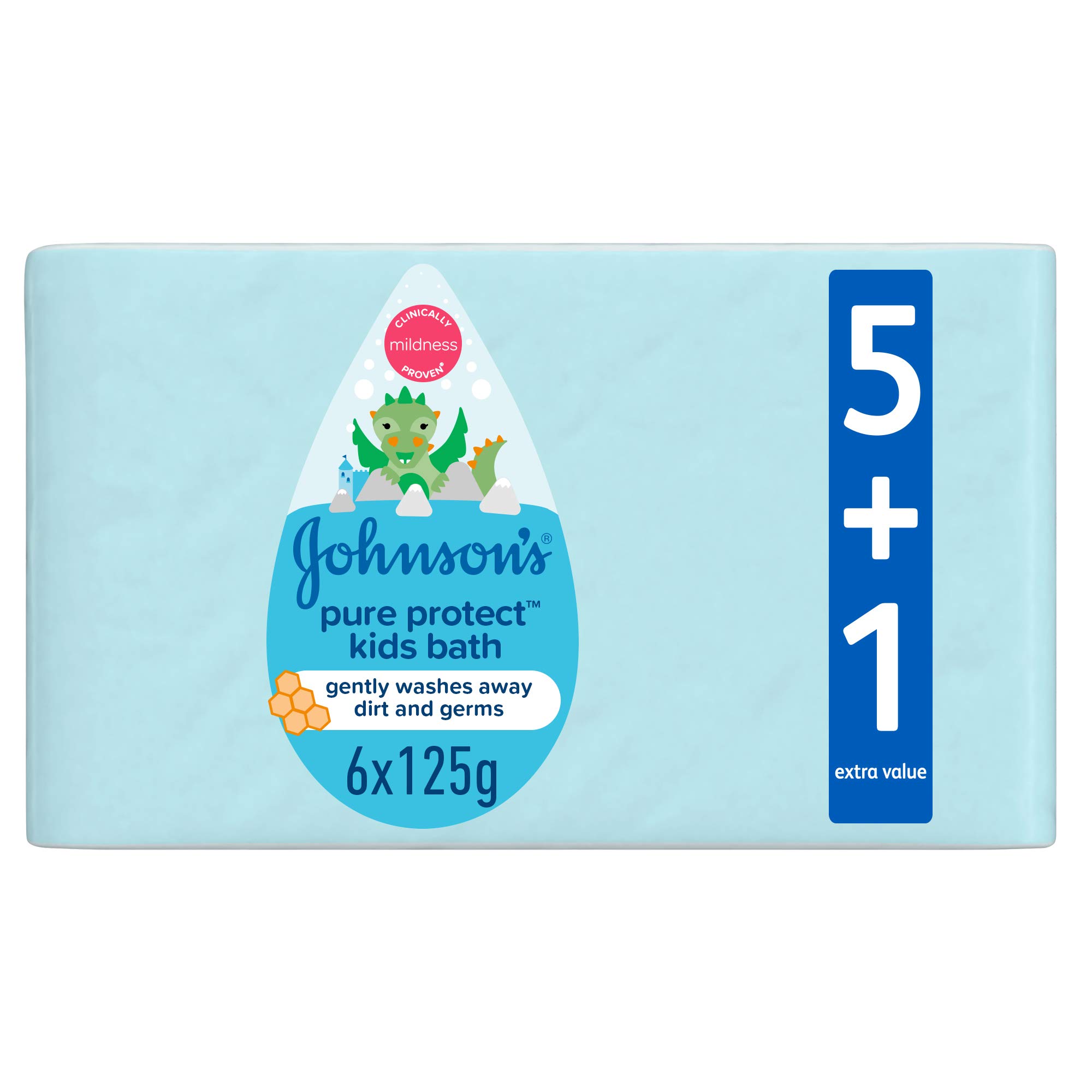 Johnson's Pure Protect Soap, 125 gm