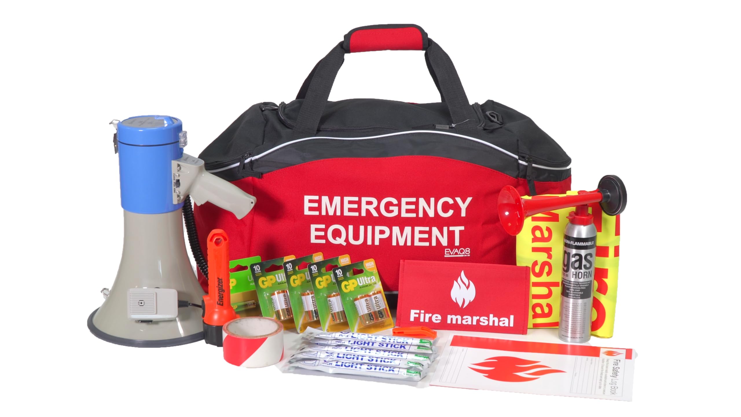 EVAQ8 Workplace Fire Marshal Safety Kit for Offices, Schools, Business Sites