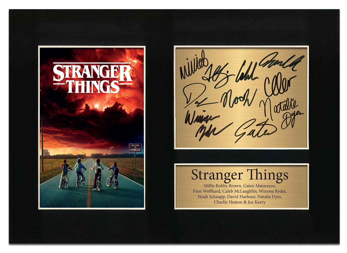 Zulu Image Stranger Things TV Show Series 10 Cast Signed A4 Printed Autograph Photo Reproduction Print Picture Display No10, Living Room