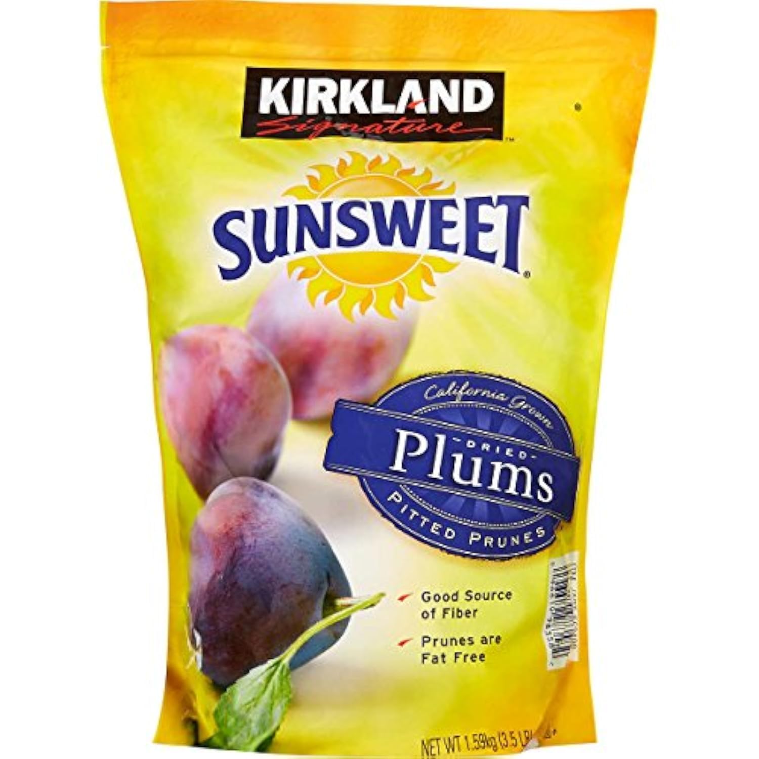 Signature's Kirkland Dried Plums Pitted Prunes, 3.5 Pounds (Family Bundle)