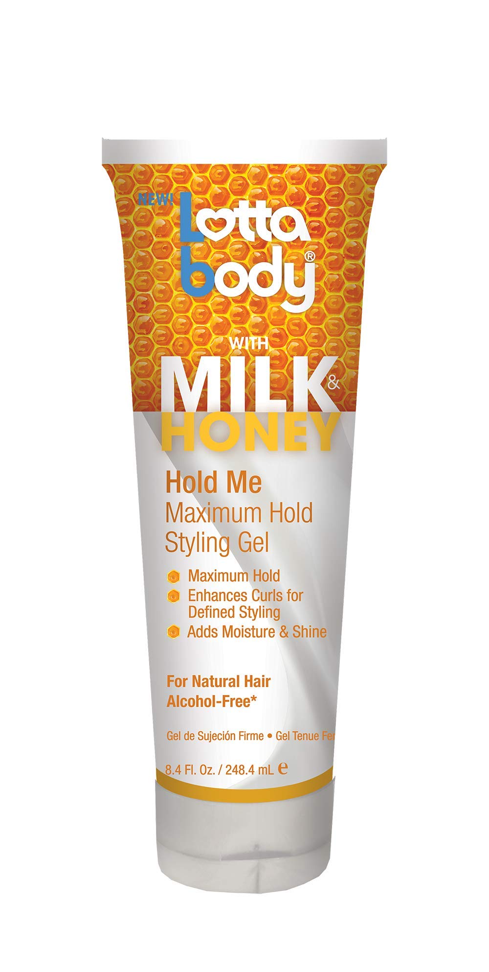 Lottabody Milk & Honey Hold Me Max Hold Styling Gel, 8.4 Ounce