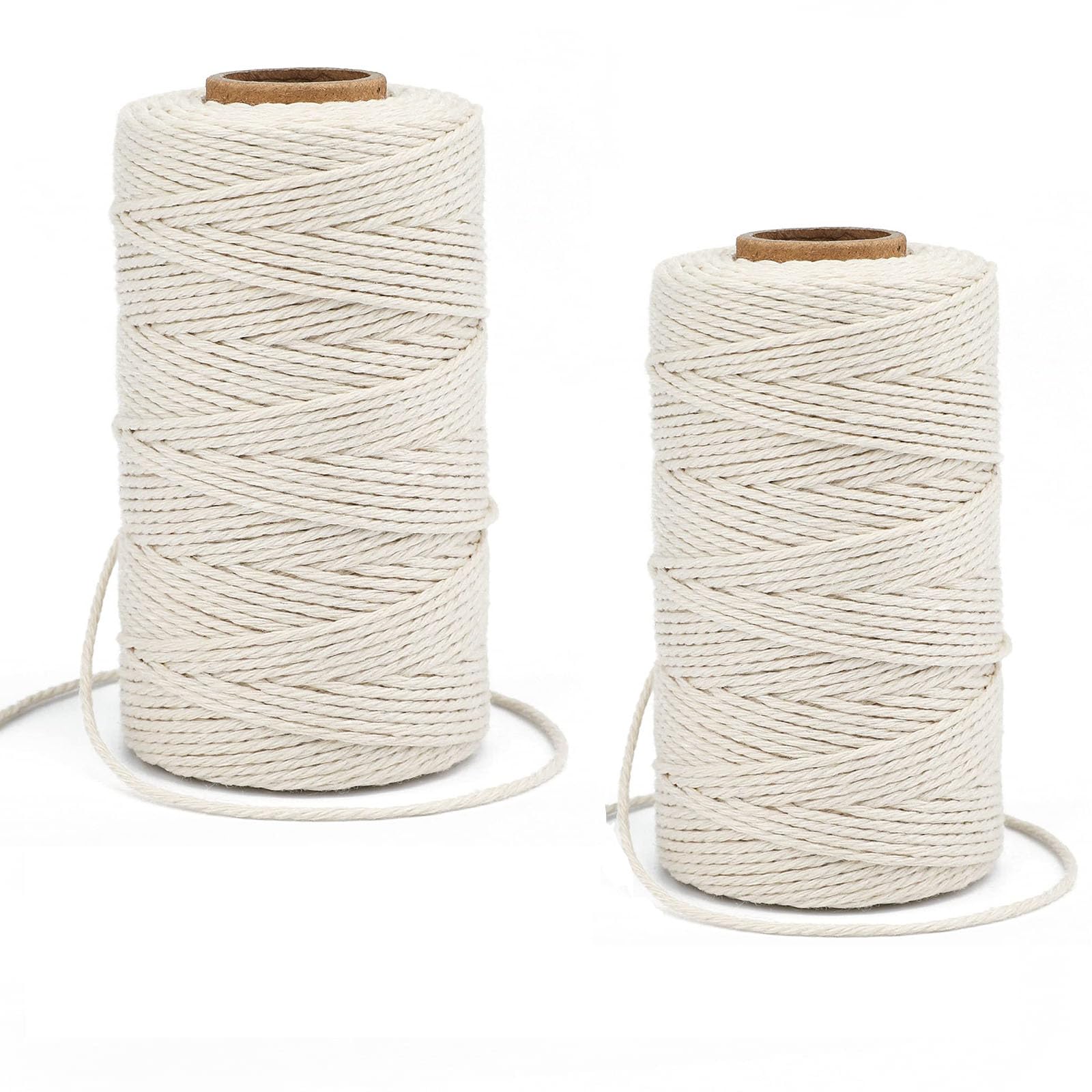 Cotton Butchers Twine String, 656 Feet 2mm Twine for Cooking Food Safe Crafts, Crafts, Bakers Twine, Kitchen Cooking Butcher String,Gift Wrapping String,Arts & Crafts,Home Decor