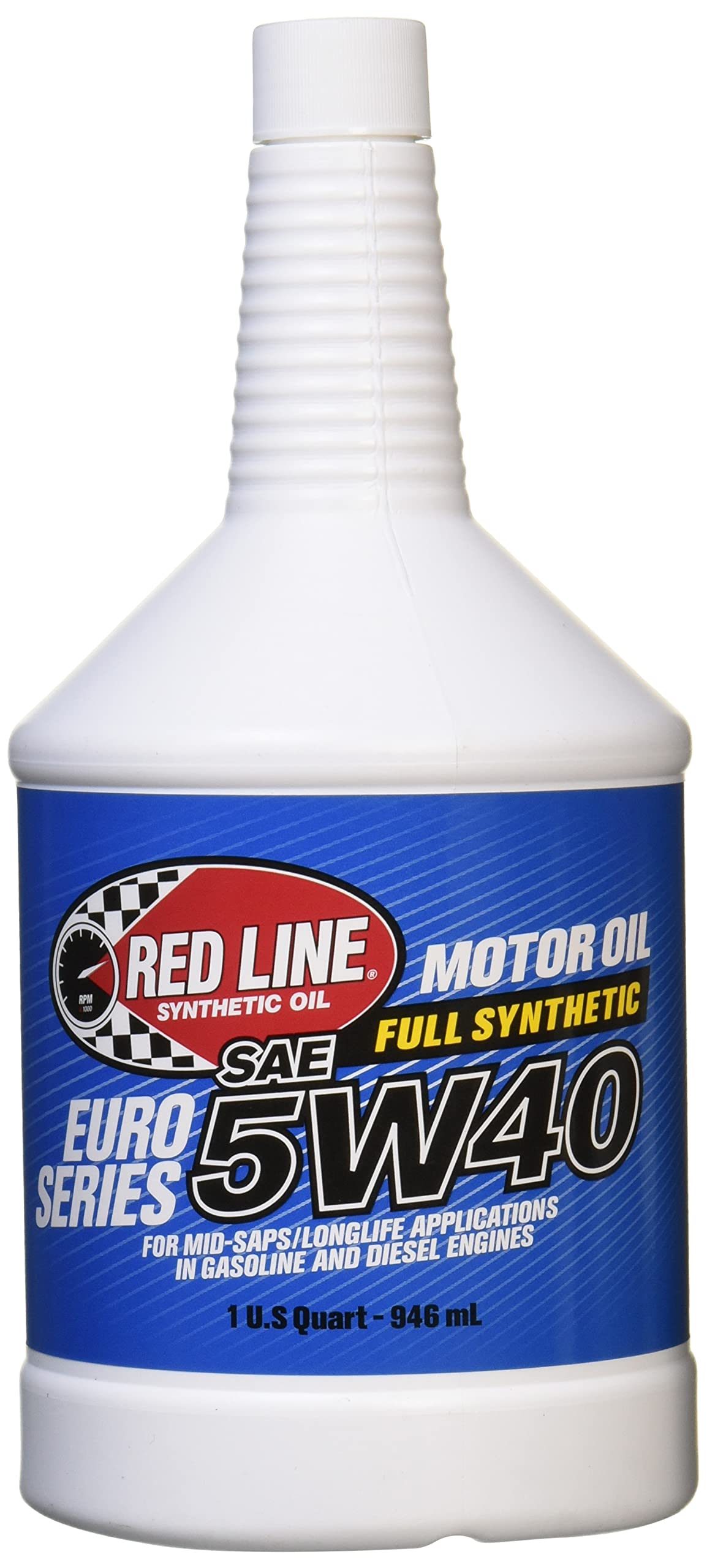 Red Line12404 Euro-Series 5W40 Oil, 1 Quart, 1 Pack