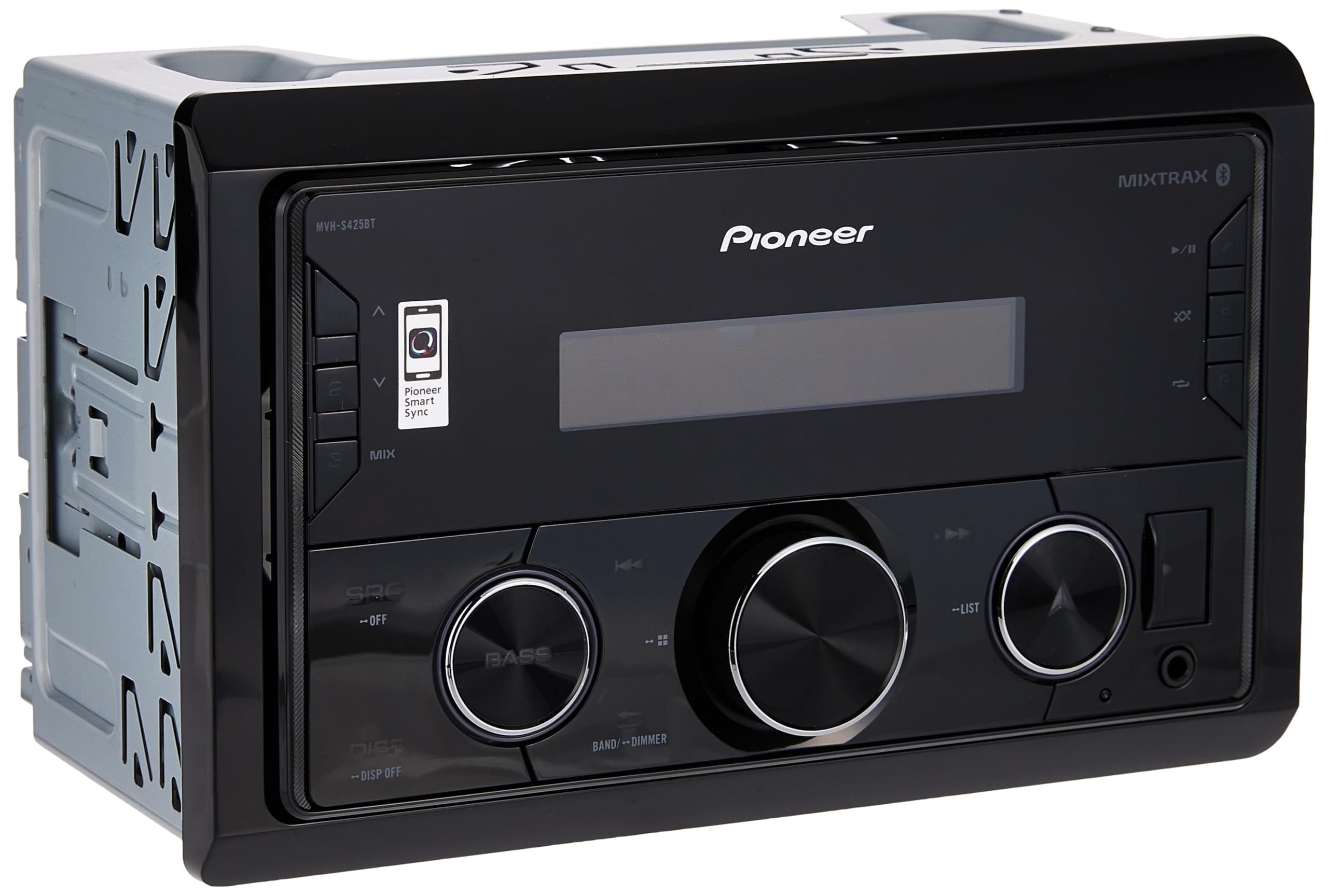 PioneerMVH-S425BT Digital Media Receiver with Dual Bluetooth, Spotify, Advanced Smartphone connectivity & Siri Eyes Free.