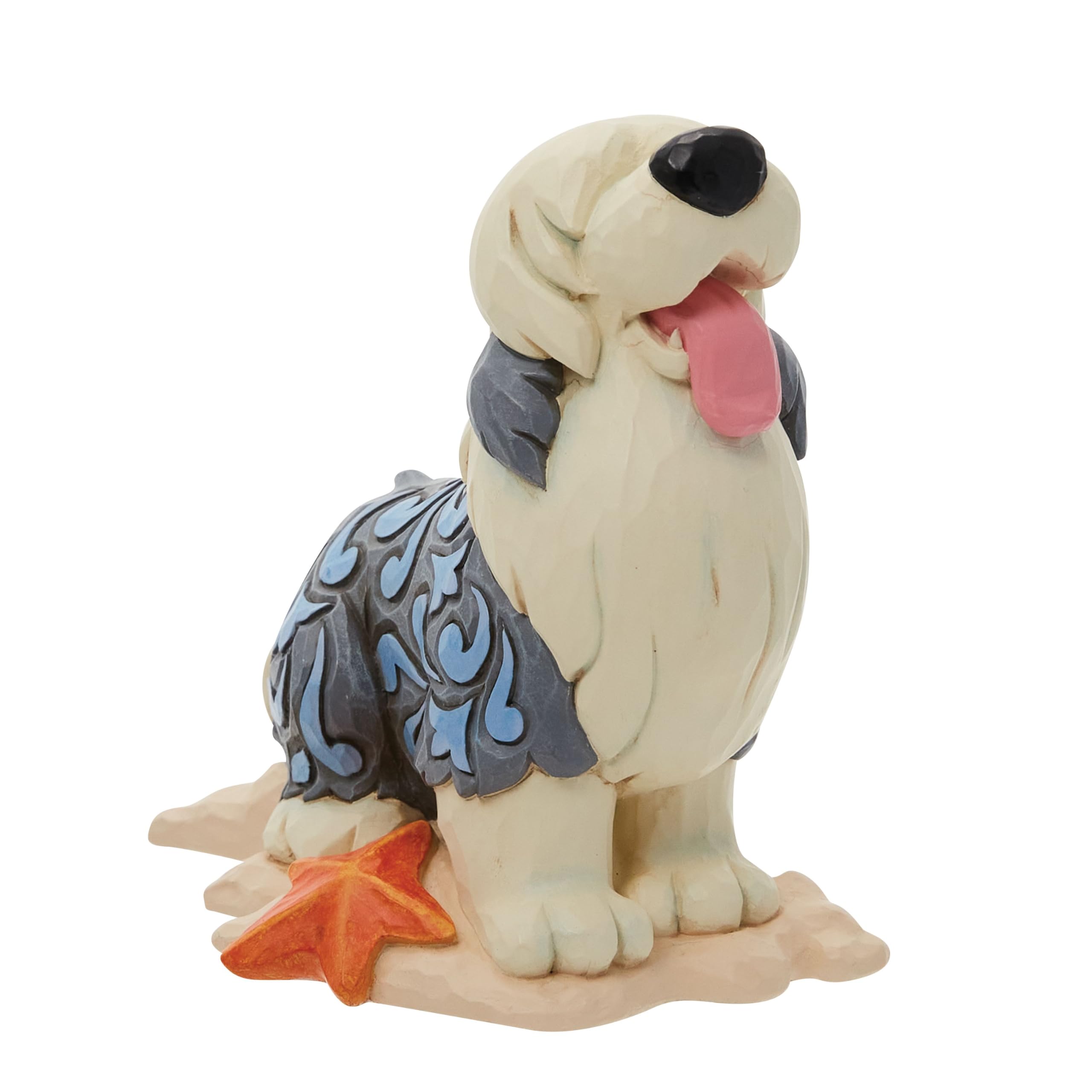 Enesco Disney Traditions by Jim Shore The Little Mermaid Max The Dog Miniature Figurine, 3.75 Inch, Multicolor