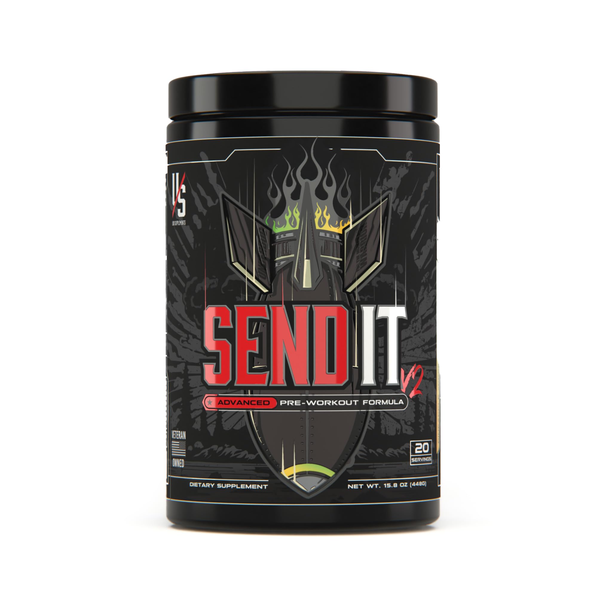 Send IT v2 Massive Pumps, Unreal Focus, Clean Energy, Power, Strength, Nitrosigine®, Alpha GPC, CognatiQ®, zumXR® Extended Release Caffeine, Senactiv®, AstraGin® (Pineapple Xpress)