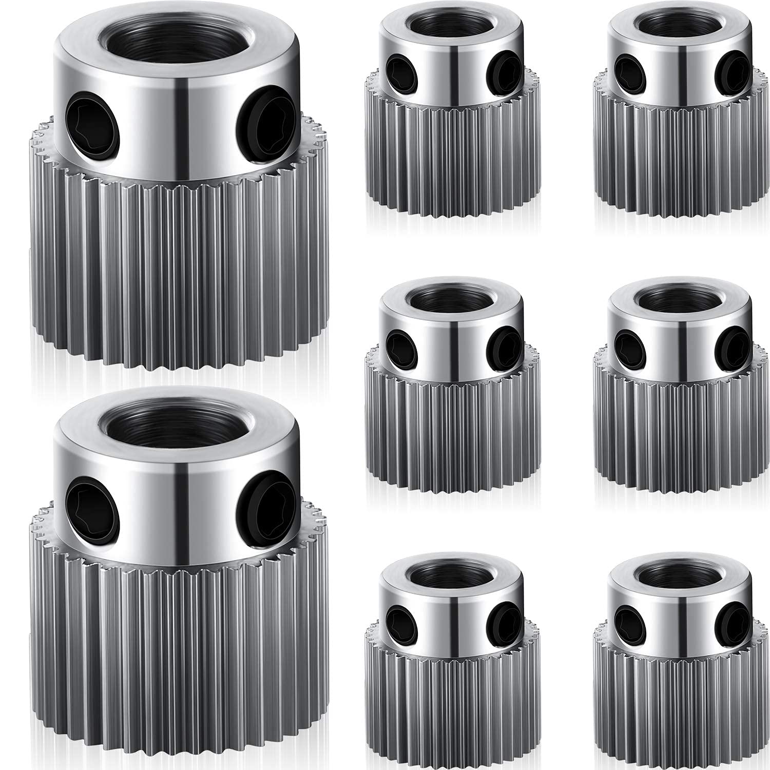 NALACAL Extruder Wheel Gear, 15 Pieces Stainless Steel 3D Printer Parts Drive 36 Teeth Gear, Drive Gear for CR-10, CR-10S, S4, S5, Ender 3, Ender 3 Pro