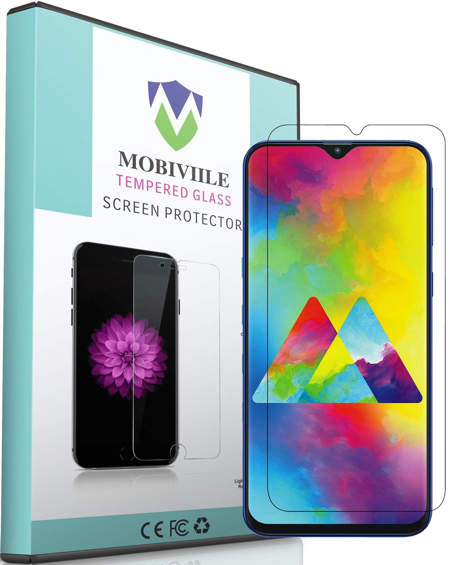 MOBIVIILE® 0.3mm Flexible Gorilla Tempered Glass Screen Protector Shield for Samsung Galaxy M10 (Pack of 1)